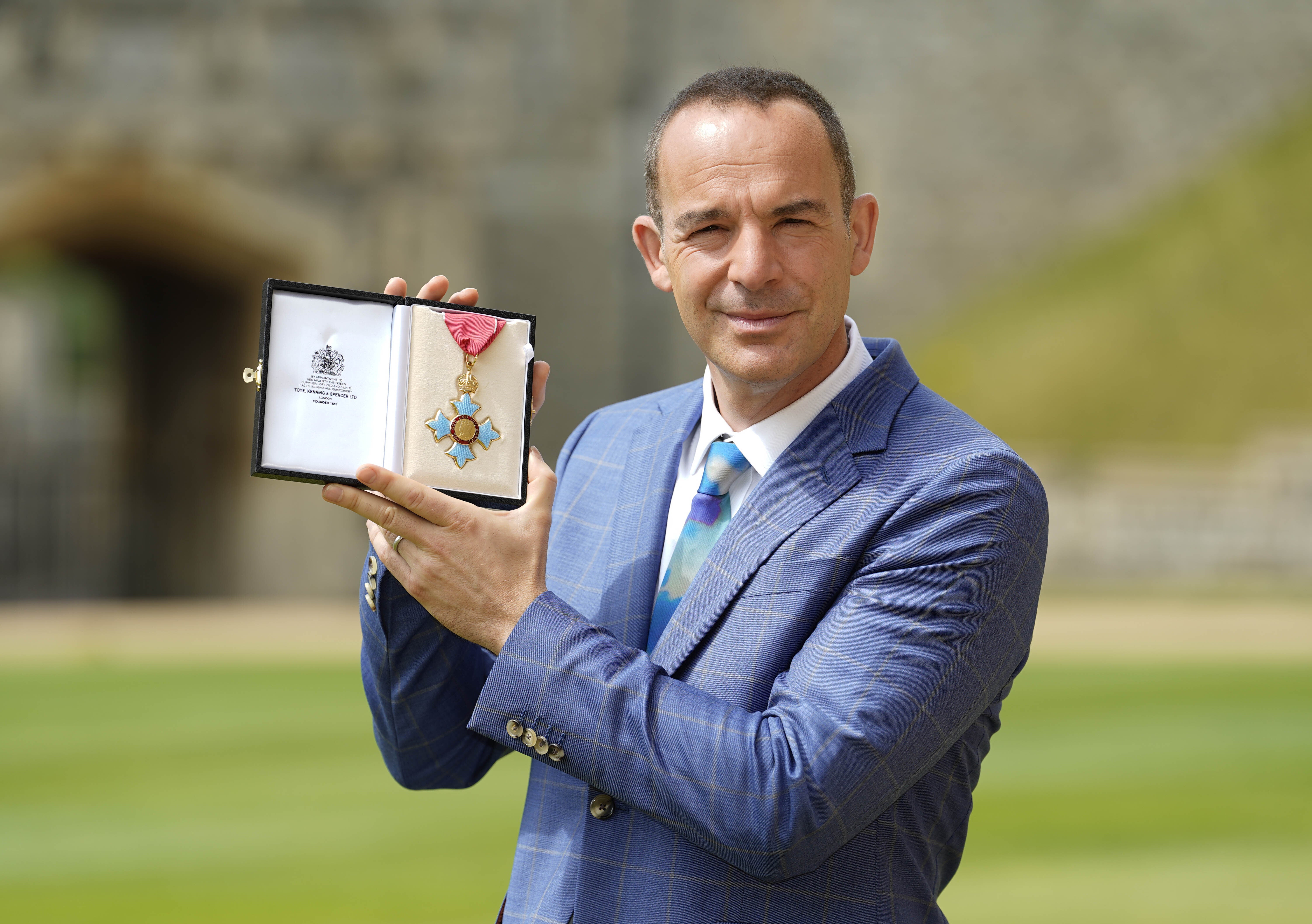 Martin Lewis with his CBE (Andrew Matthews/PA)