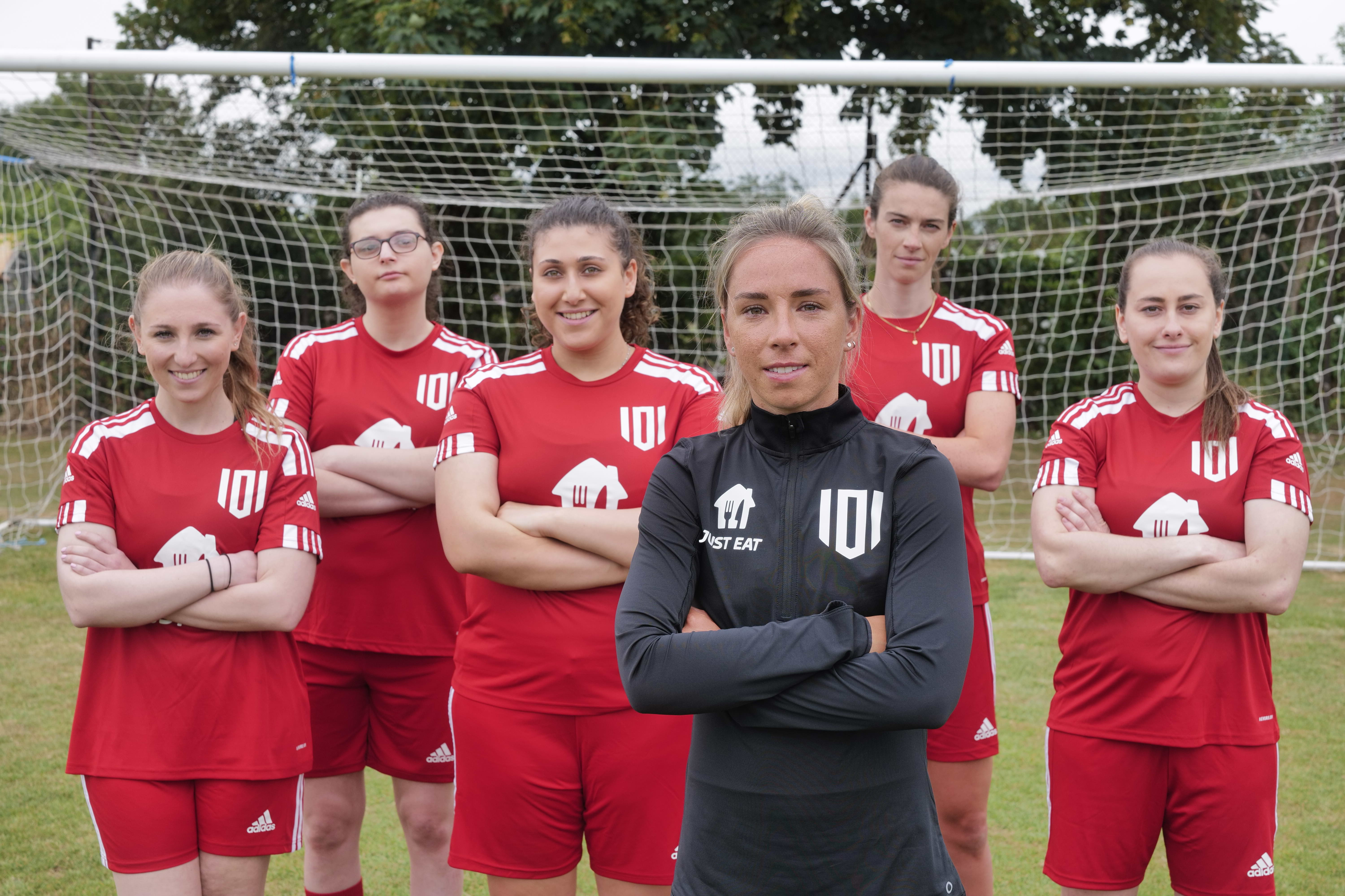 Nobbs is helping launch Just Eat’s new initiative for grassroots girls and women’s teams (Just Eat)