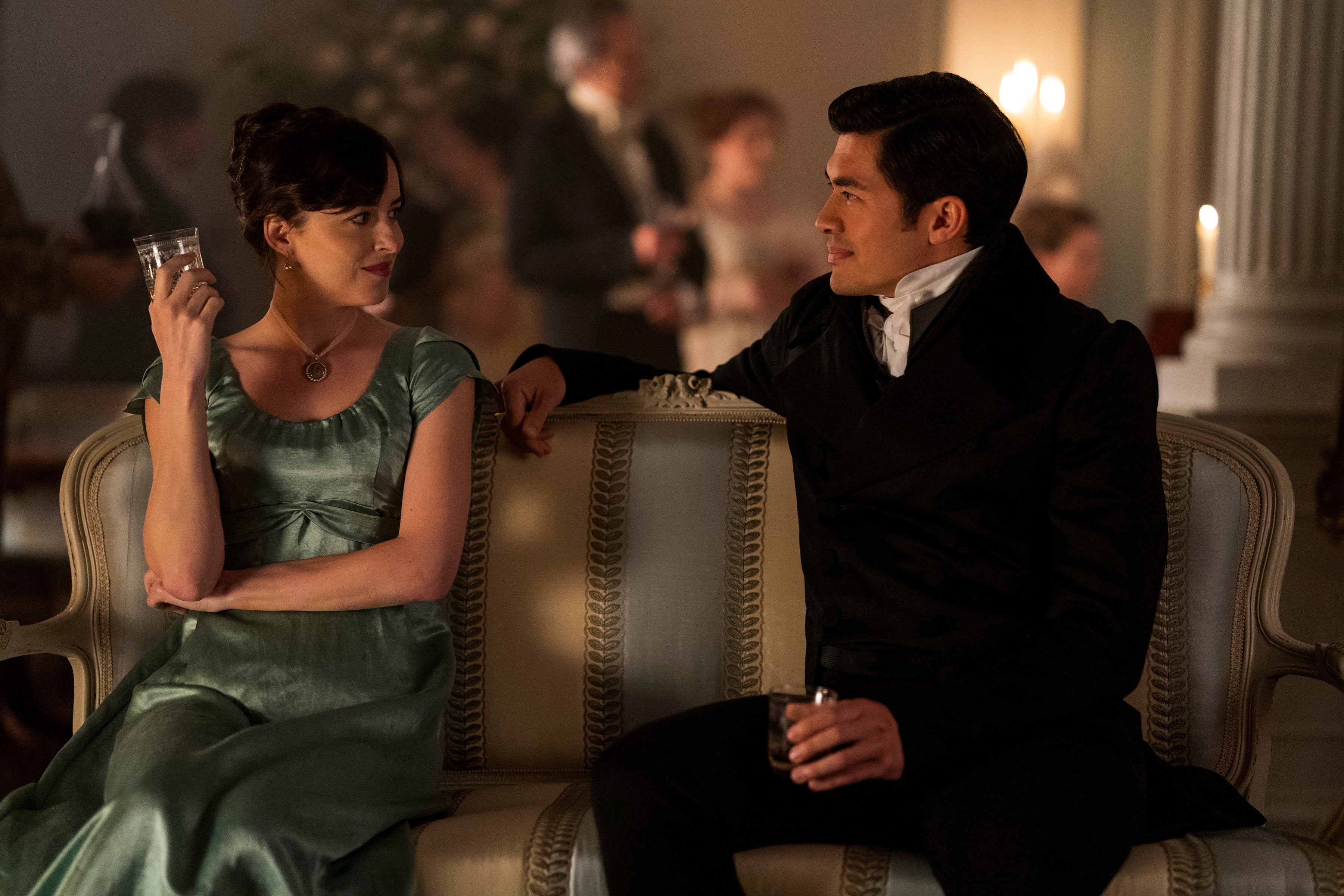 Dakota Johnson and Henry Golding in ‘Persuasion’