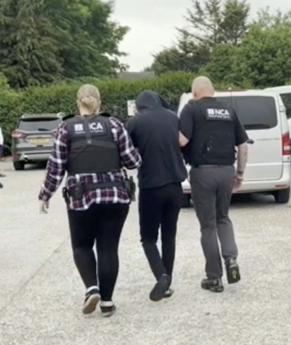 Four men have been arrested as part of a National Crime Agency (NCA) operation targeting a crime group linked to the smuggling of migrants to the UK by lorry (NCA/PA)