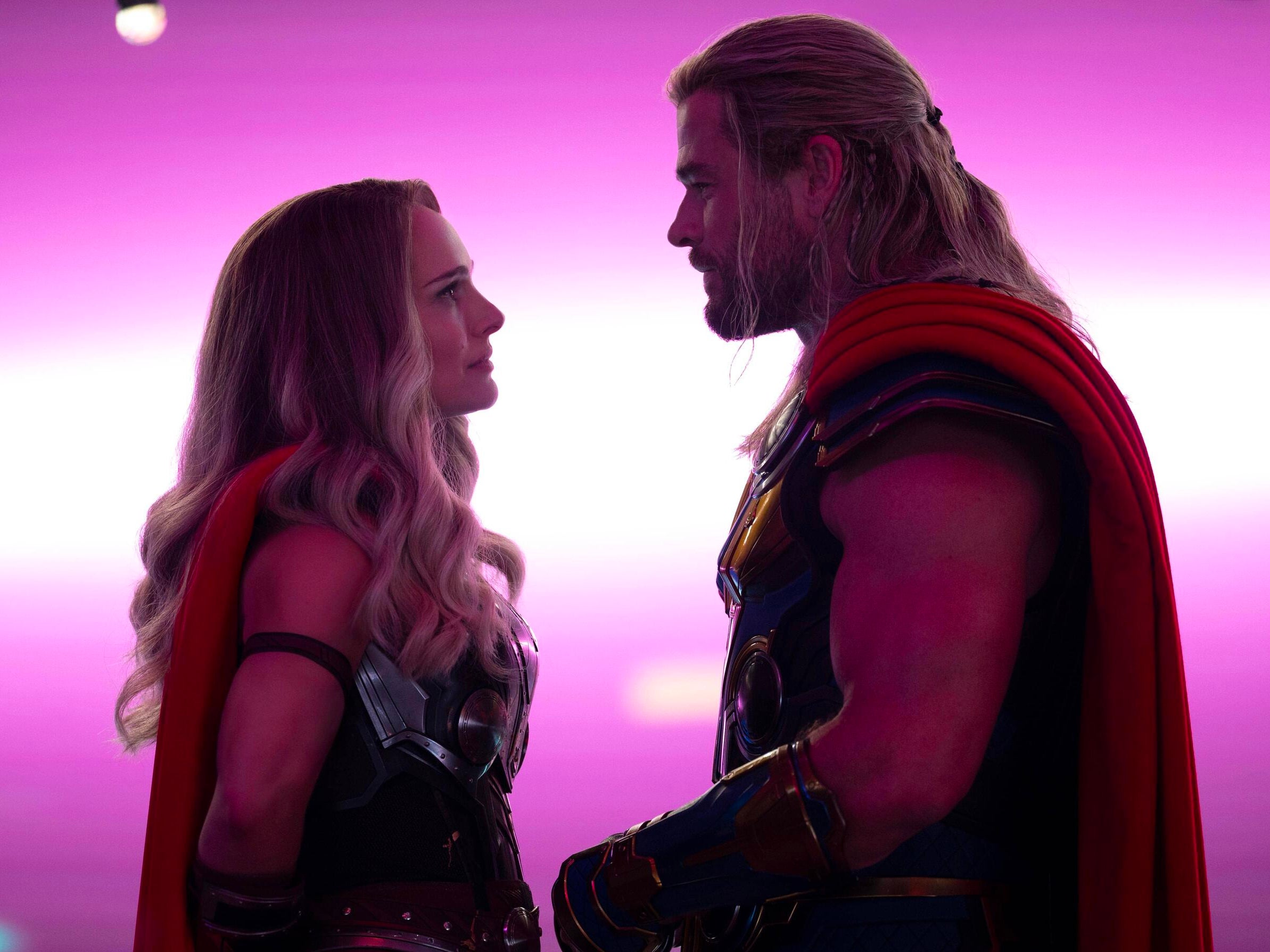 Natalie Portman and Chris Hemsworth in ‘Thor: Love and Thunder’