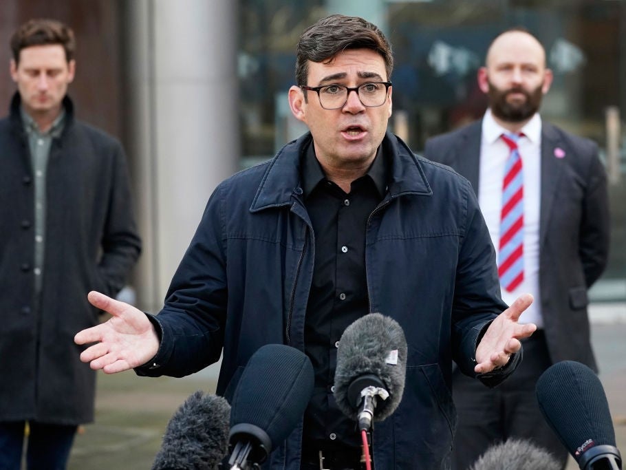 Andy Burnham (with Sean Fielding in background)