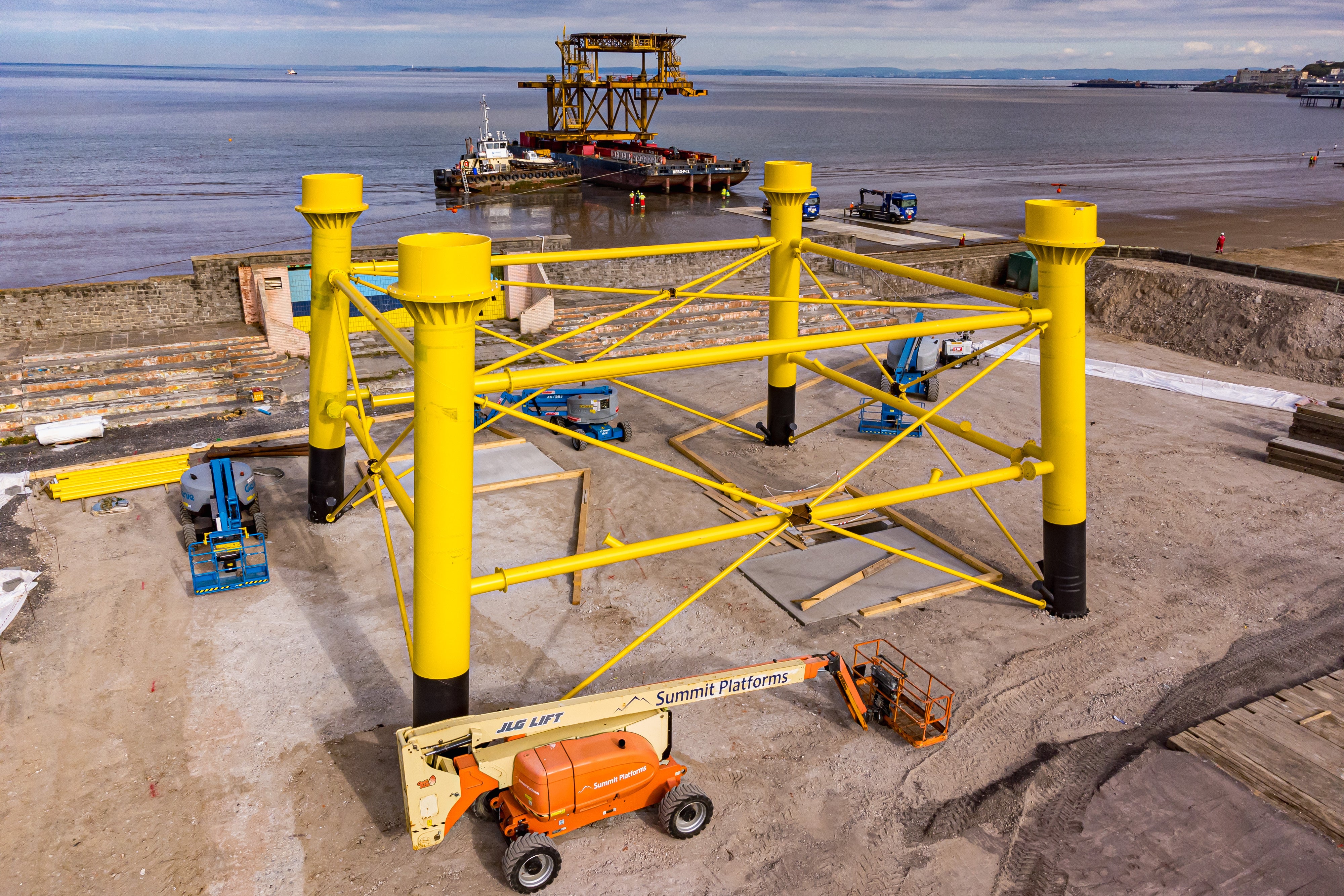 The rig will sit on a huge base in the Tropicana arts and music venue (Ben Birchall/PA)