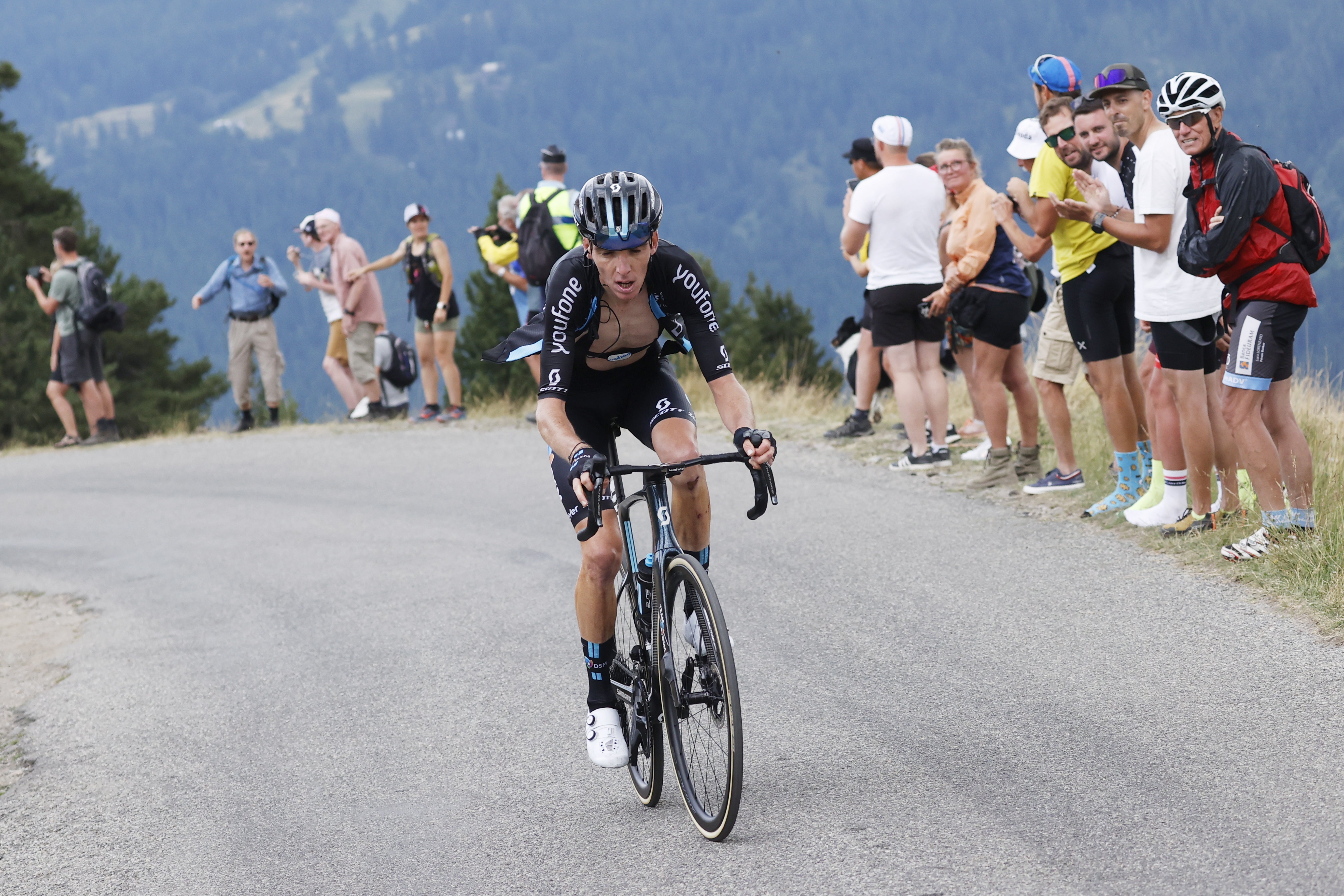 Romain Bardet finished third on the day