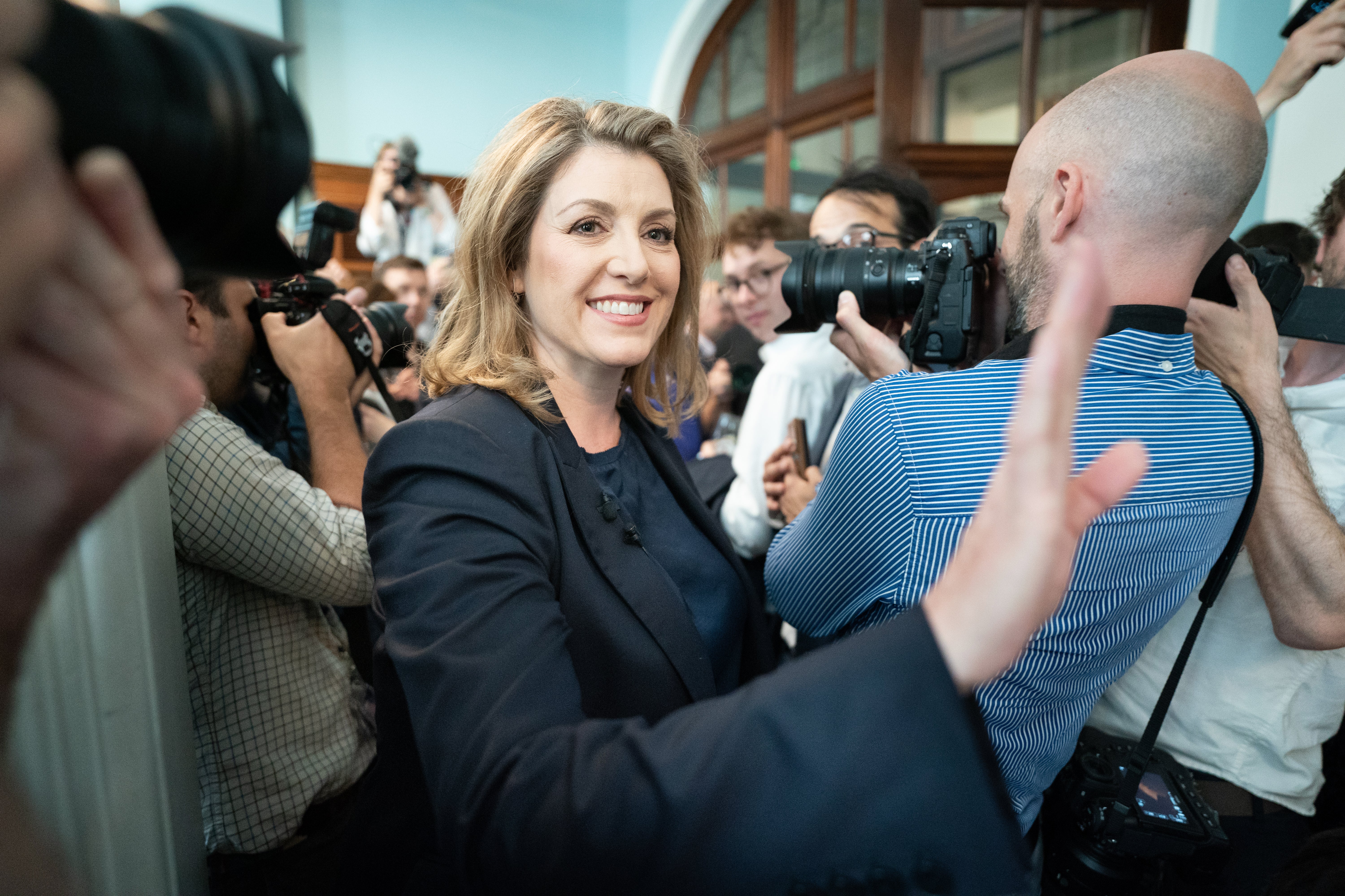 Penny Mordaunt at the launch of her campaign to be Conservative Party leader