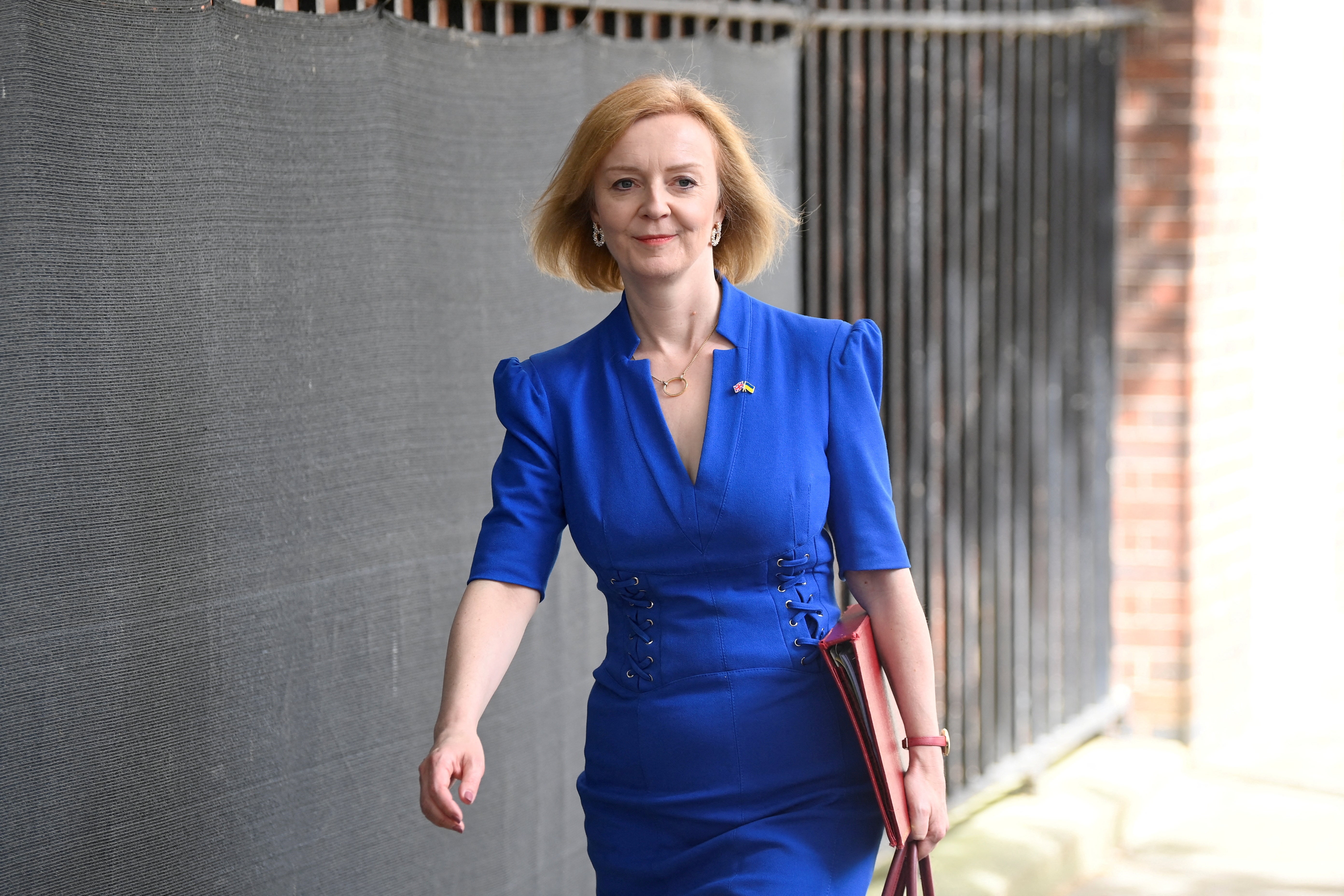 Liz Truss on her way to Downing Street