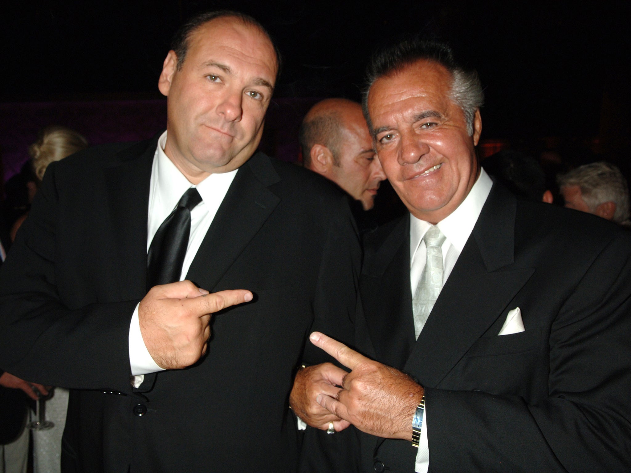 Sirico (right) with ‘Sopranos’ co-star James Gandolfini, in 2006