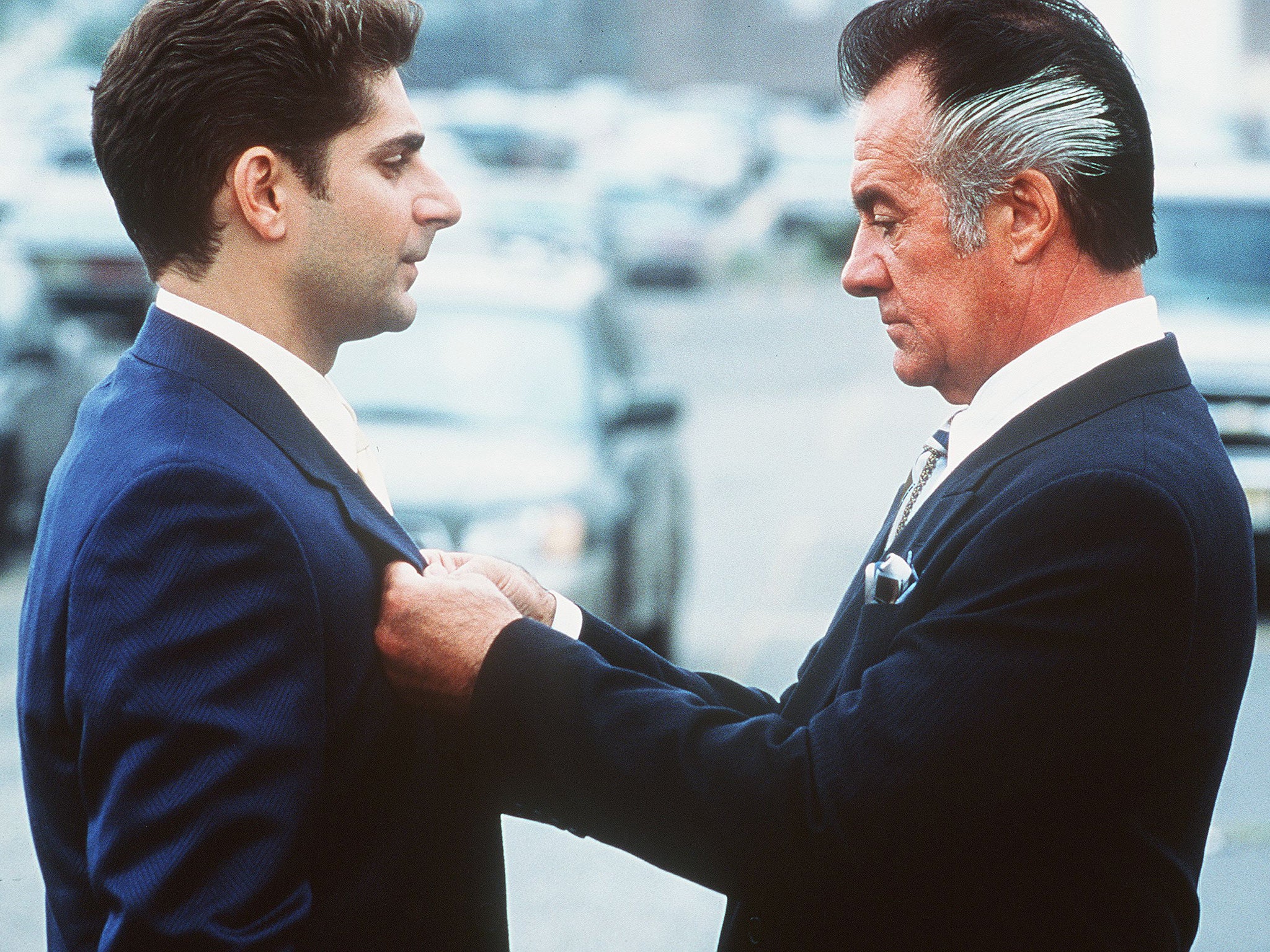 Old school: Paulie Walnuts (Sirico) takes Christopher (Michael Imperioli) to task in ‘The Sopranos’