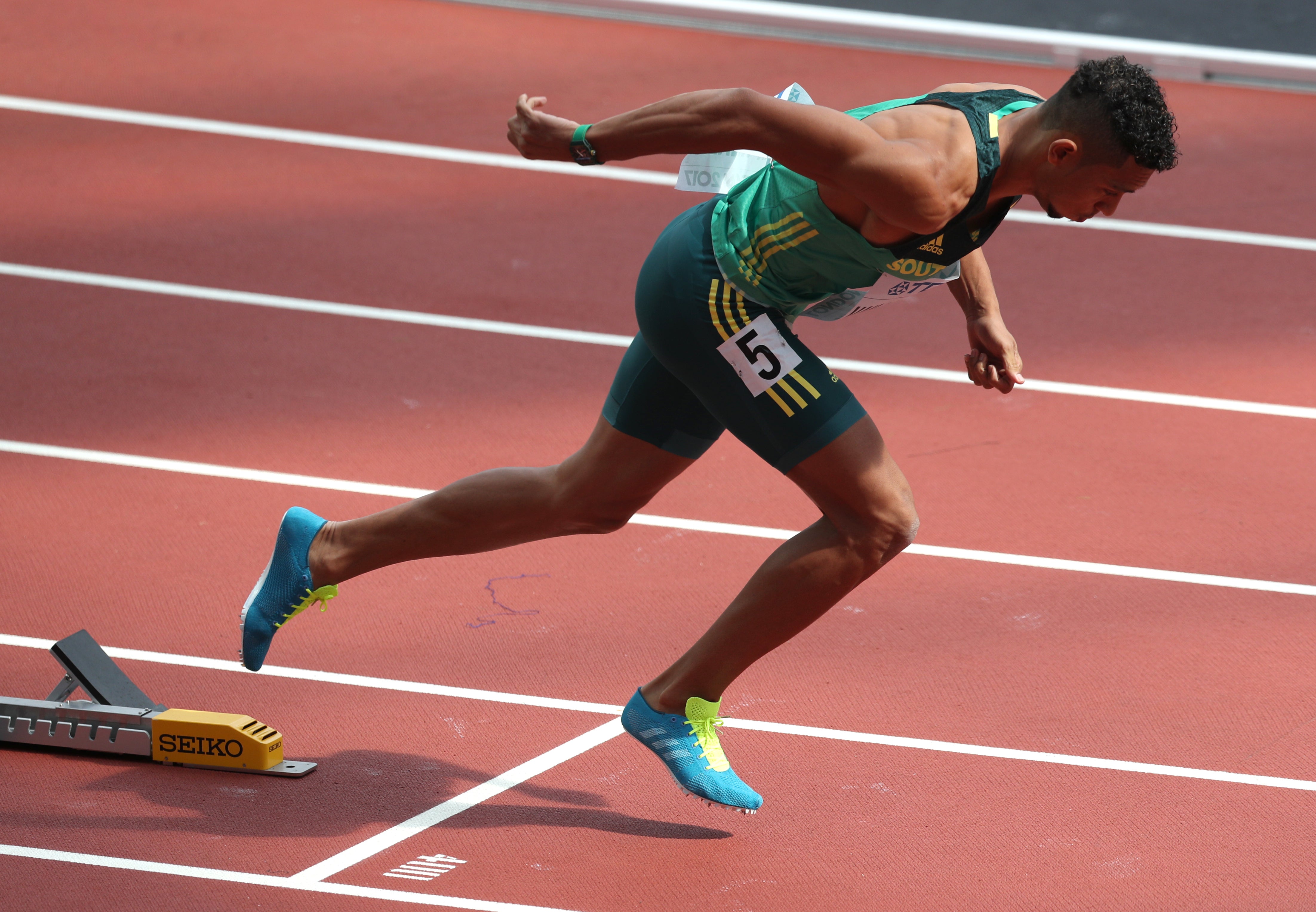 South Africa’s Wayde van Niekerk has struggled with injury. (Jonathan Brady/PA)