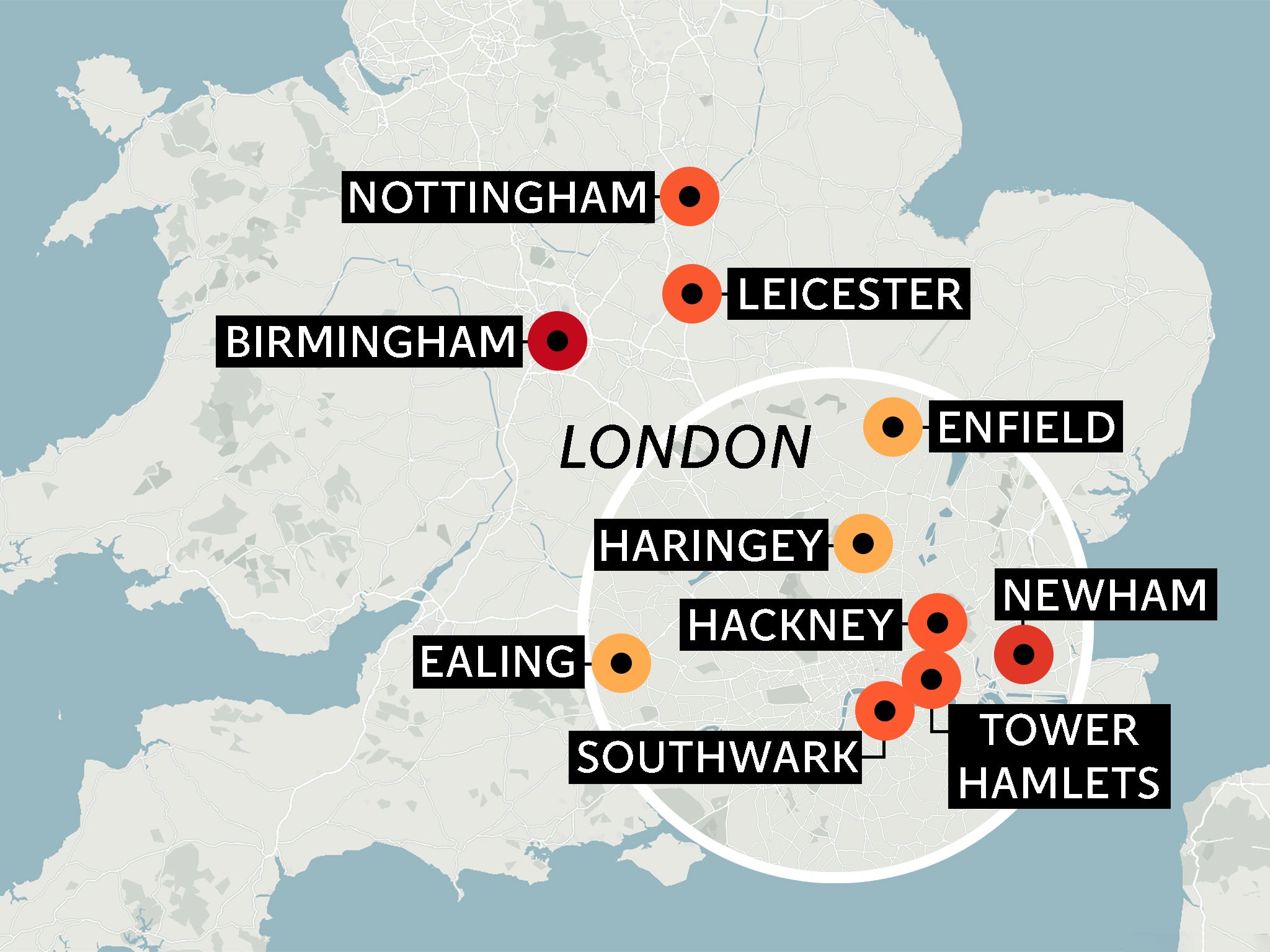 The areas most vulnerable to extreme heat