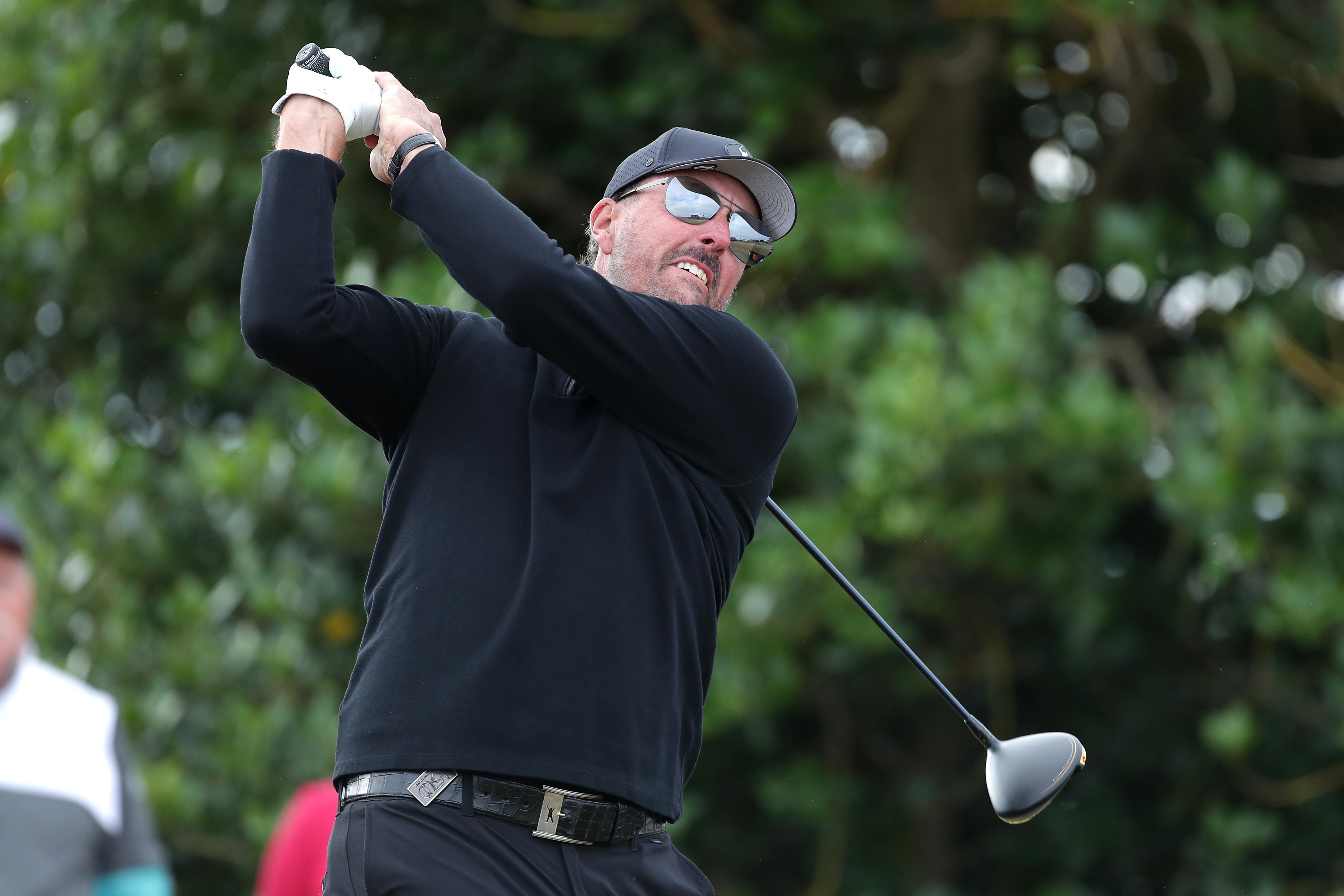 Phil Mickelson was frustrated at questions about LIV Golf after his opening round at the Open (Richard Sellers/PA)