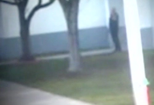 Scot Peterson caught on camera outside the school during the shooting