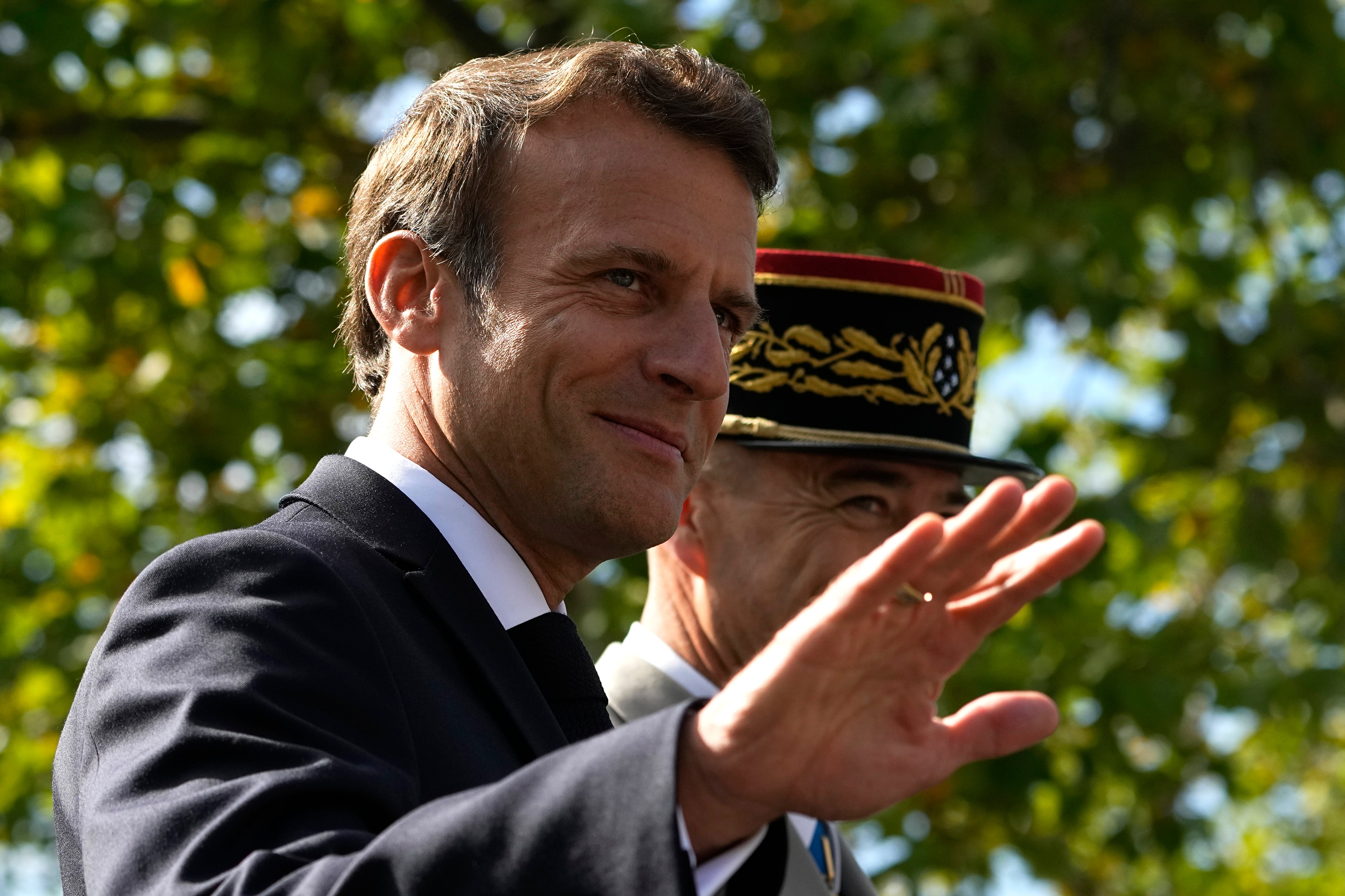 Emmanuel Macron during Bastille Day celebrations earlier this month