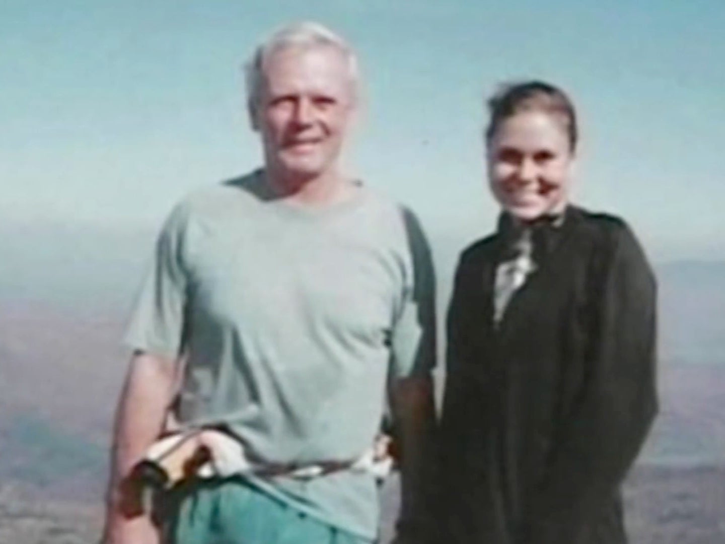 Maura Murray, who has been missing since February 2004, poses with her father, Fred, who has worked with his family to keep the case alive