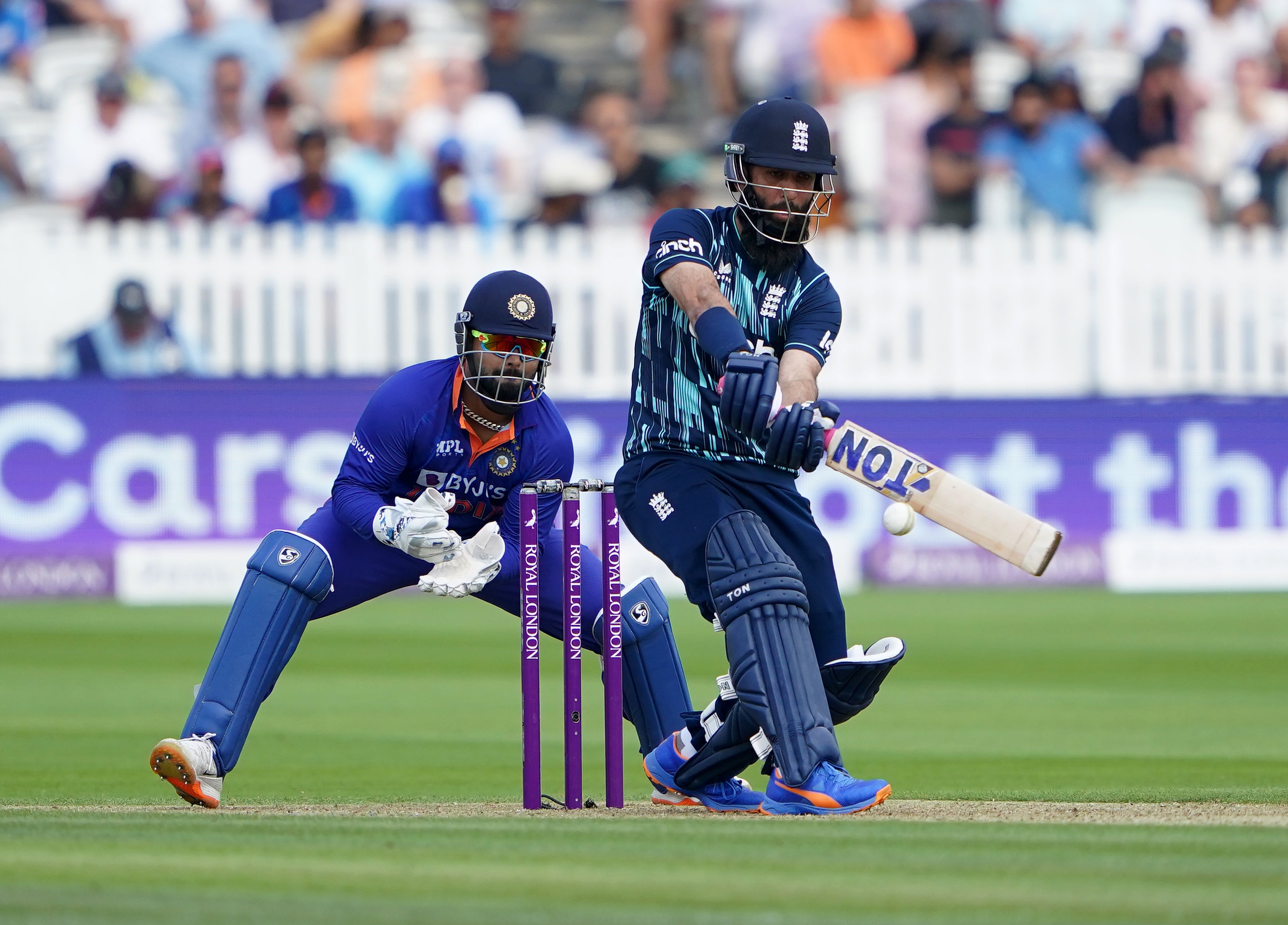 Moeen Ali top-scored for England (Zac Goodwin/PA)