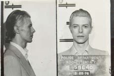 David Bowie mugshot taken after drug arrest with Iggy Pop up for auction