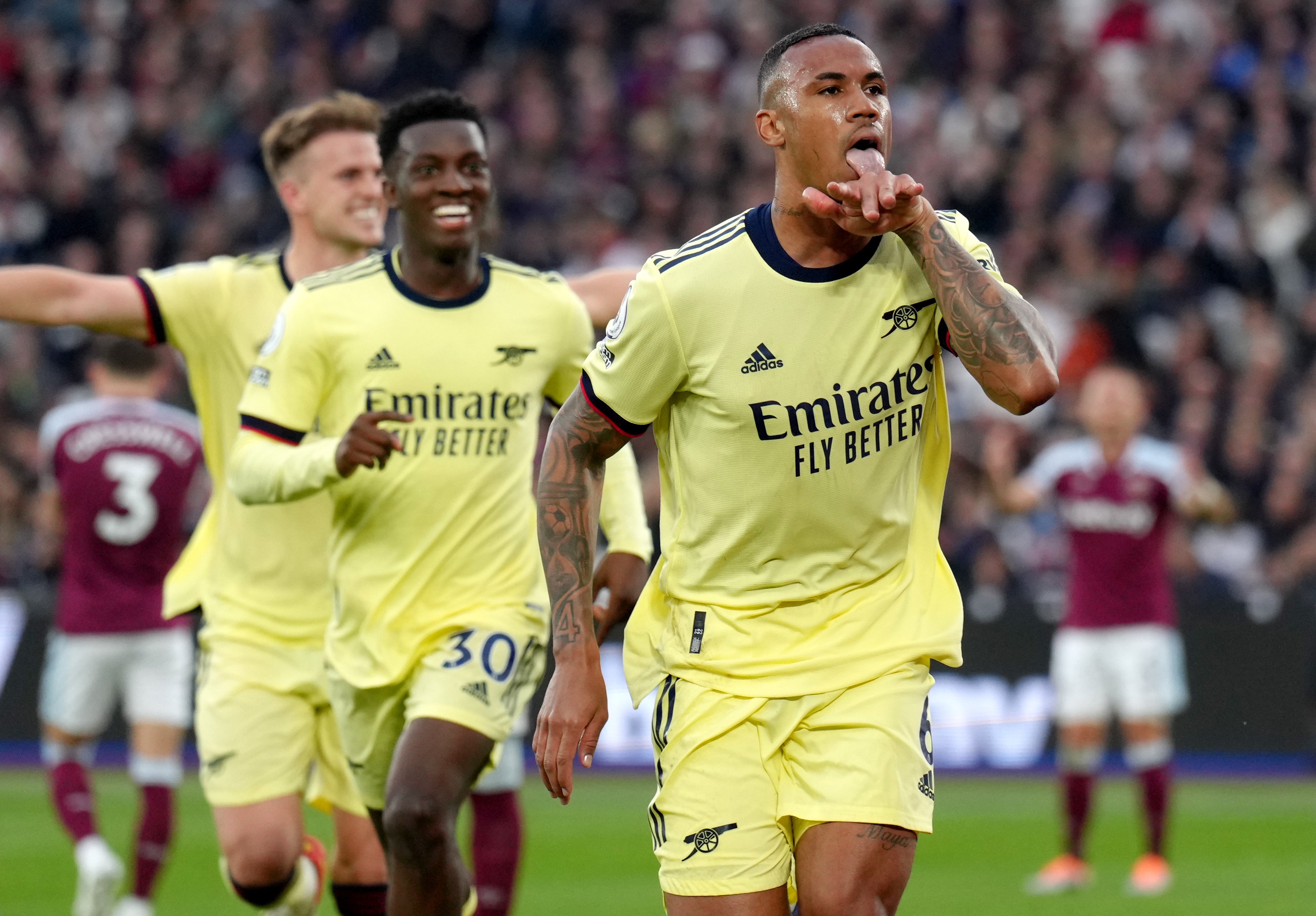 Juventus have approached Arsenal about the possibility of signing Gabriel, according to The Independent (John Walton/PA)