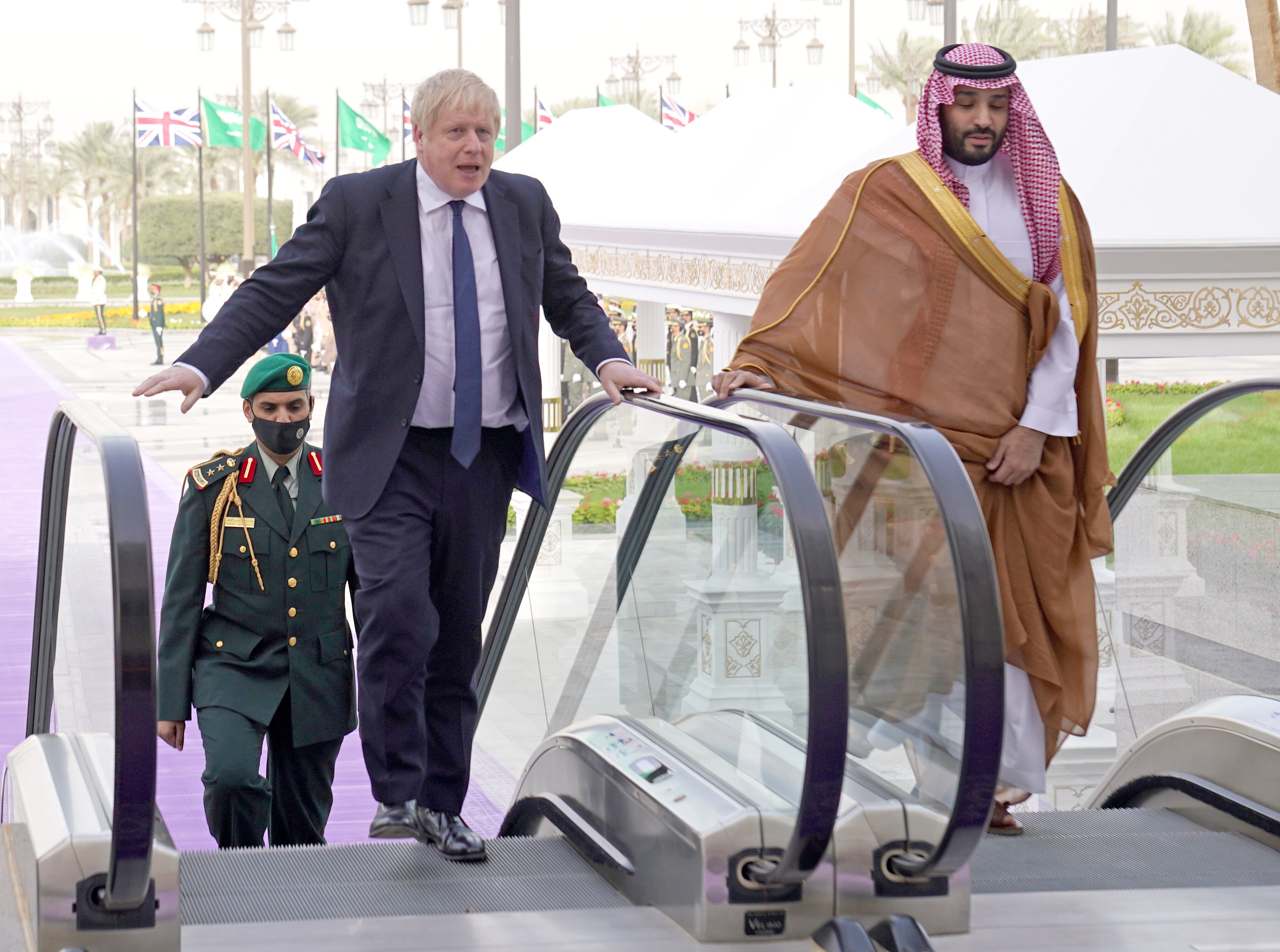 The fund is controlled by Mohammed Bin Salman (right) (Stefan Rousseau/PA)