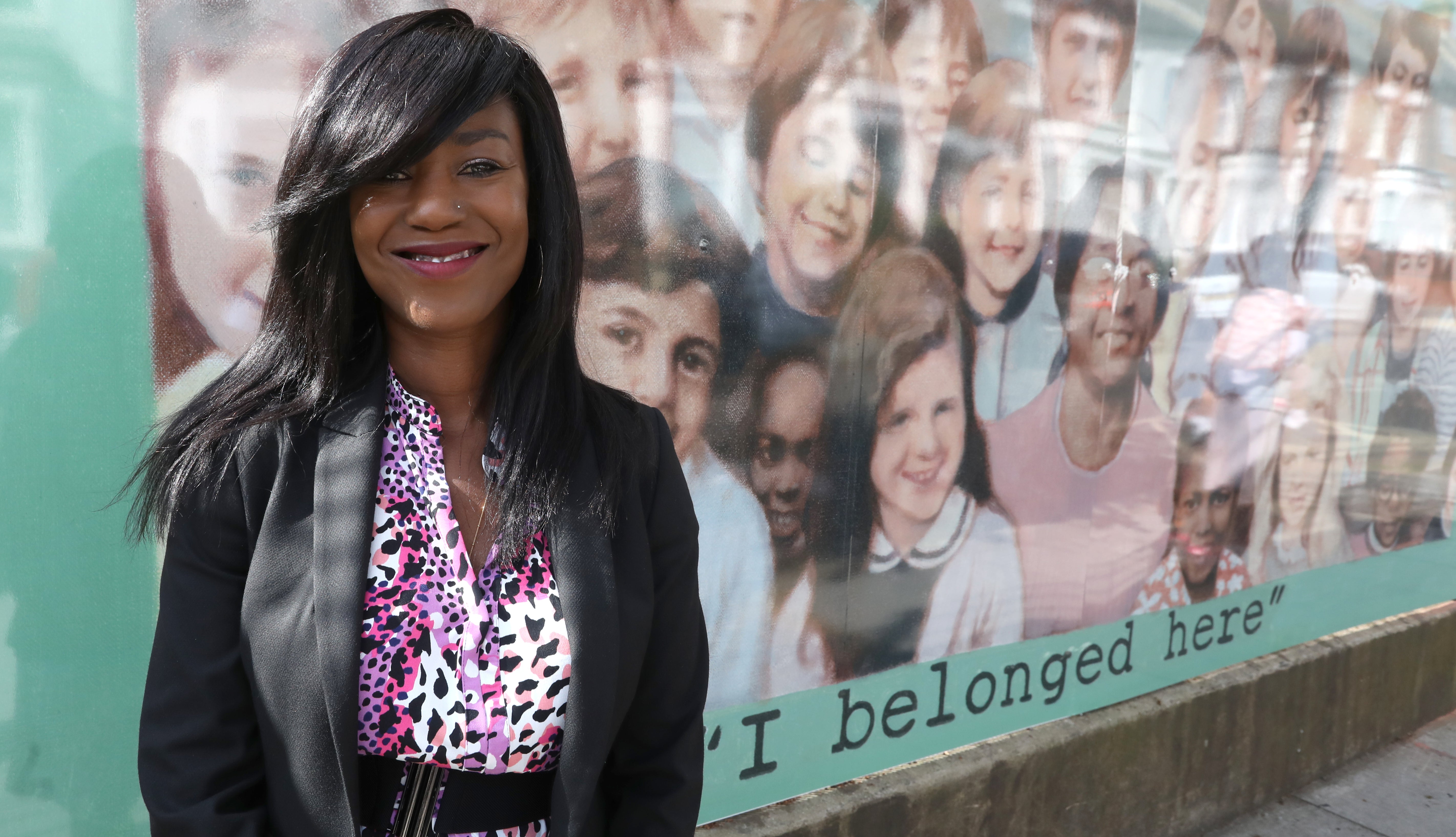 Deputy Mayor Debbie Weekes-Bernard at the unveiling of the Beryly Gilroy mural at West Hampstead Primary School, 1st July 2022