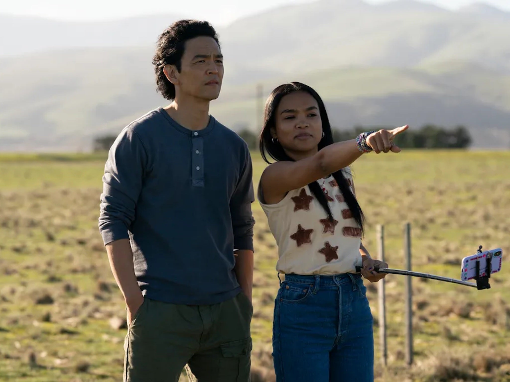 John Cho stars as single dad Max to daughter Wally (Mia Isaac) in ‘Don’t Make Me Go’