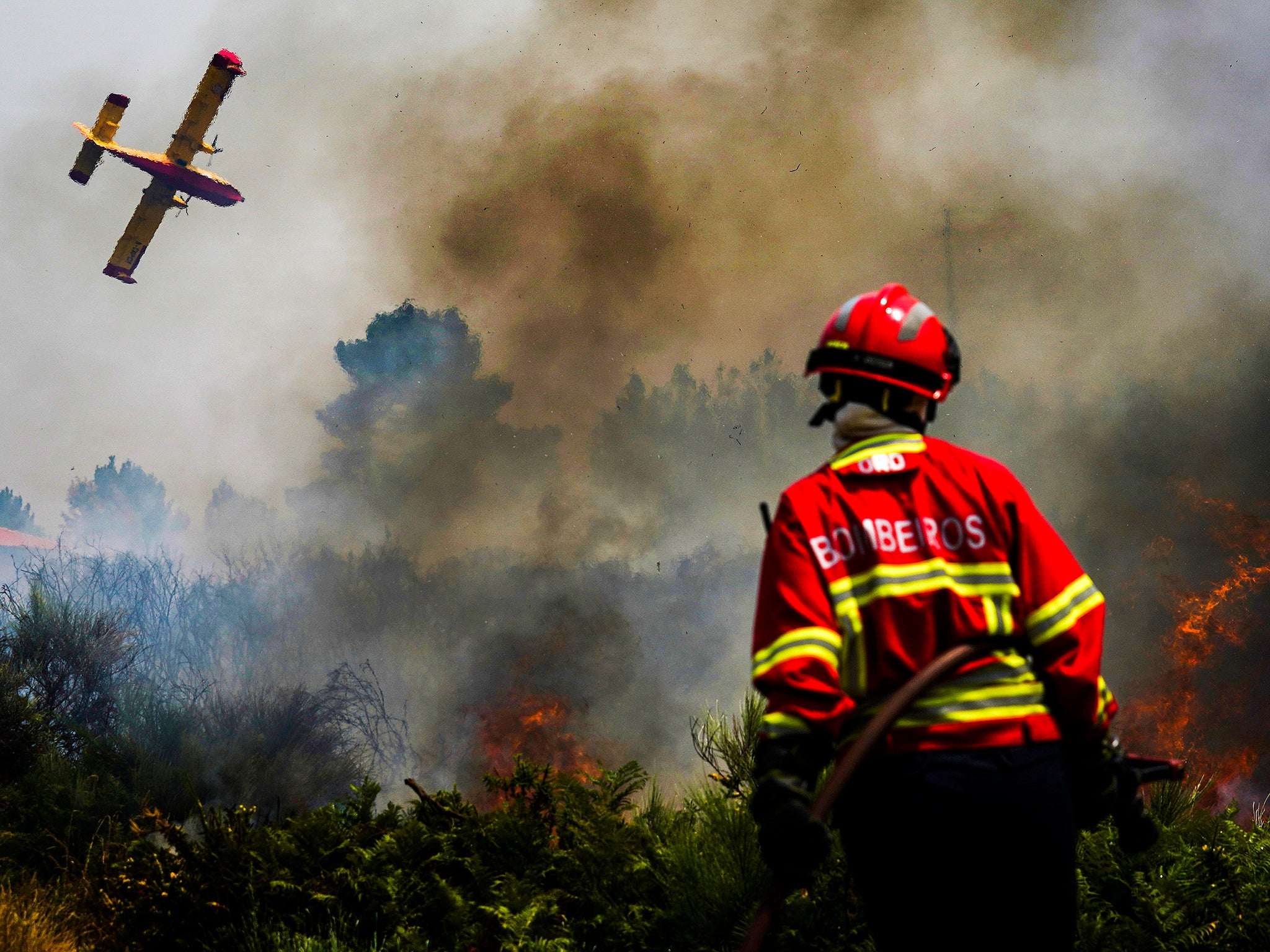 Fire season has hit parts of Europe earlier than usual this year after an unusually dry, hot spring that authorities attribute to climate change