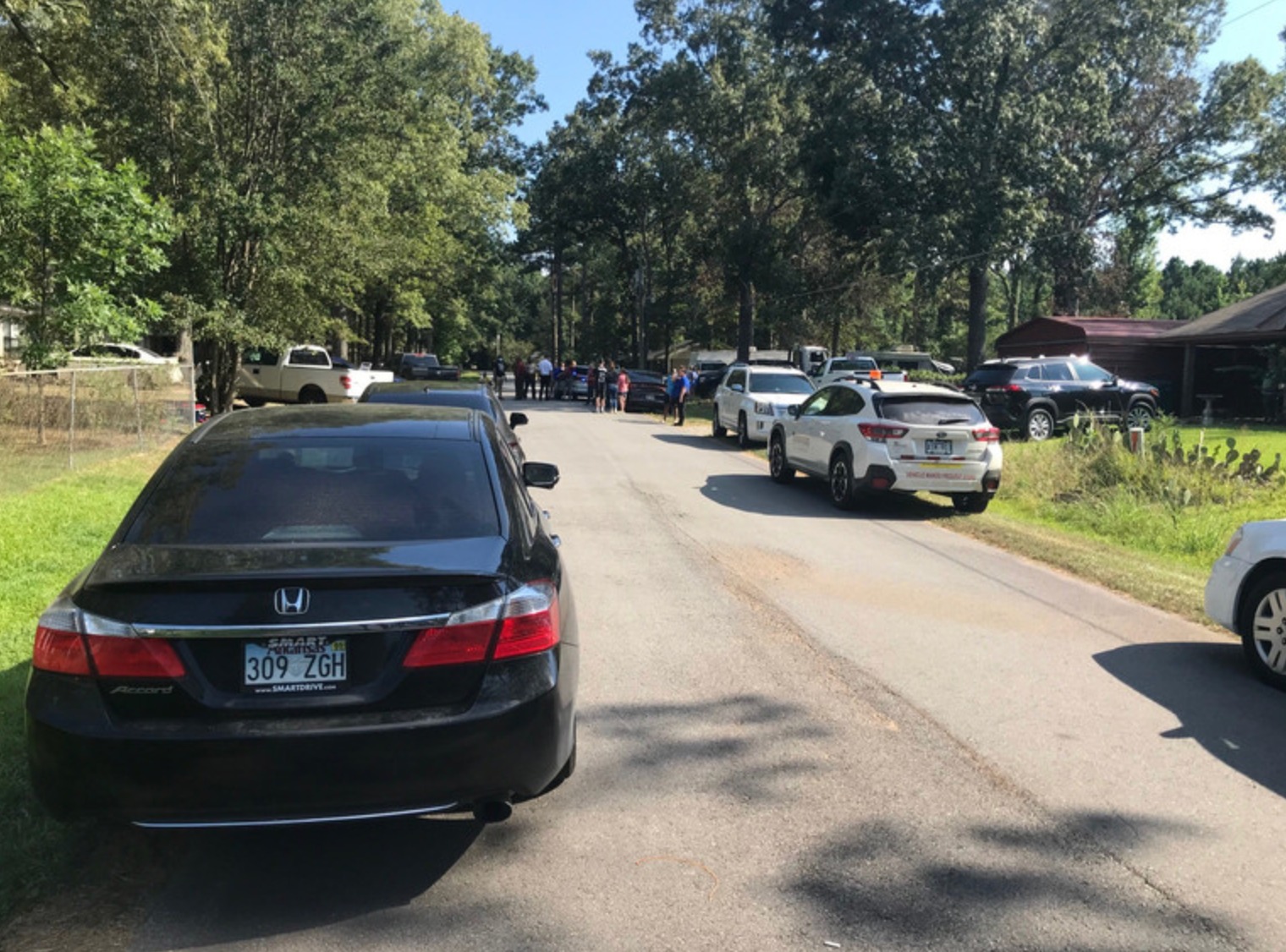 Jefferson County Sheriff’s deputies at the scene where an 8-year-old was shot dead by his 5 year old brother