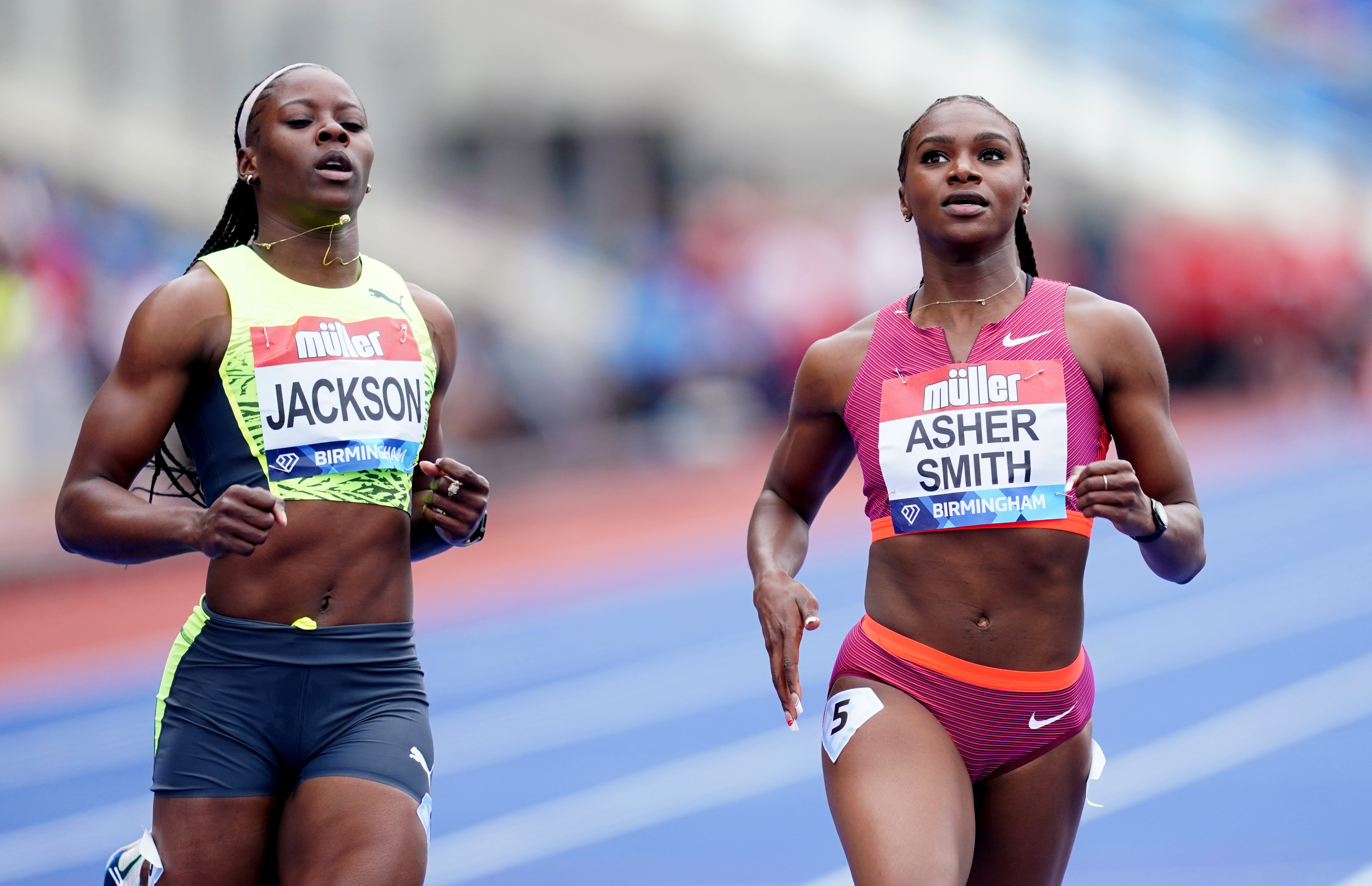 Asher-Smith lost the British 100m title to Neita (David Davies/PA)