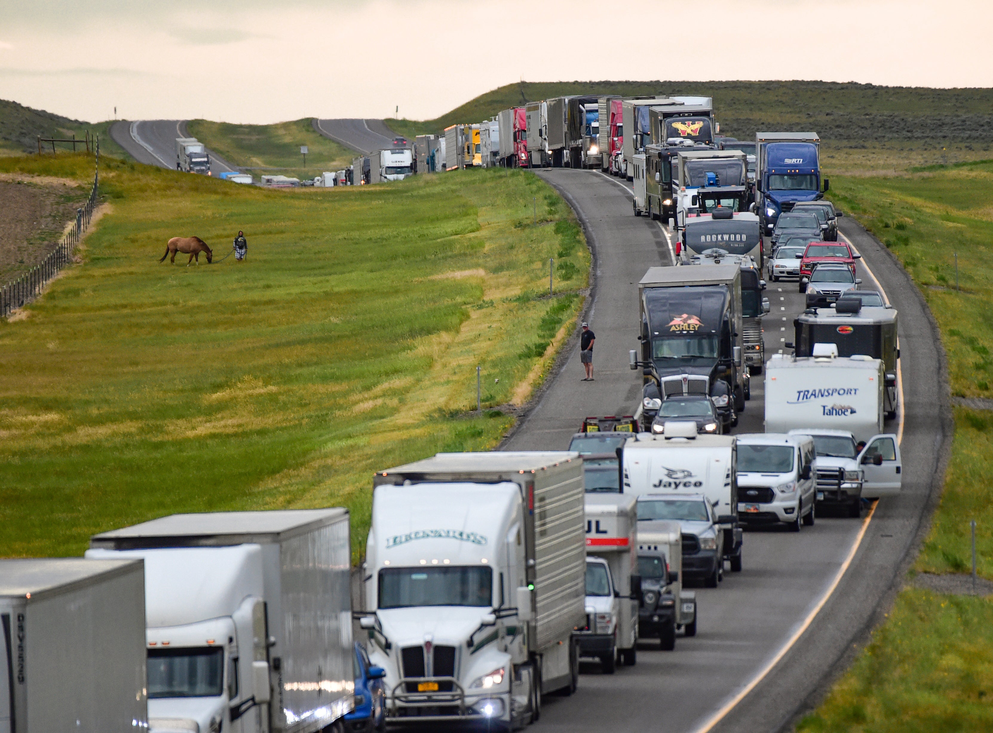 APTOPIX Montana Highway Pileup