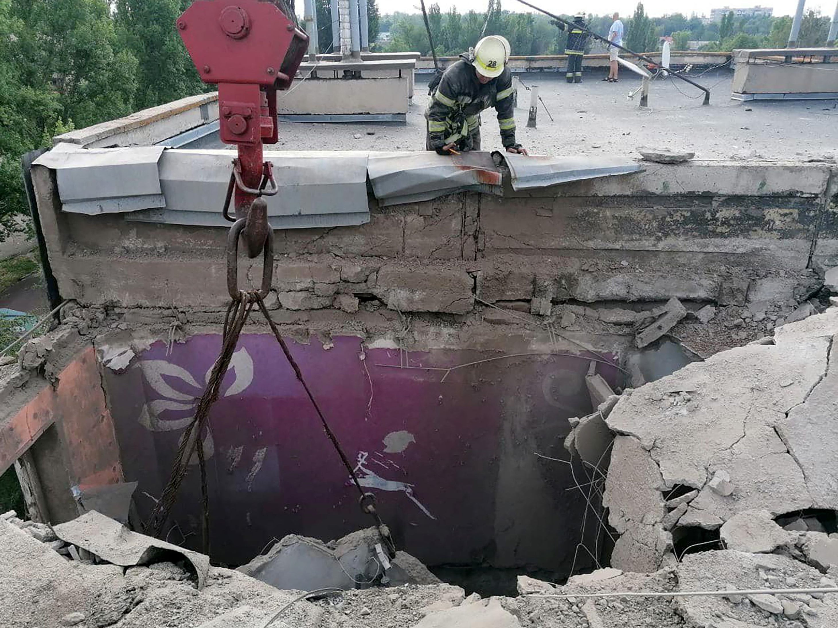 Two have been killed in a strike on Nikopol