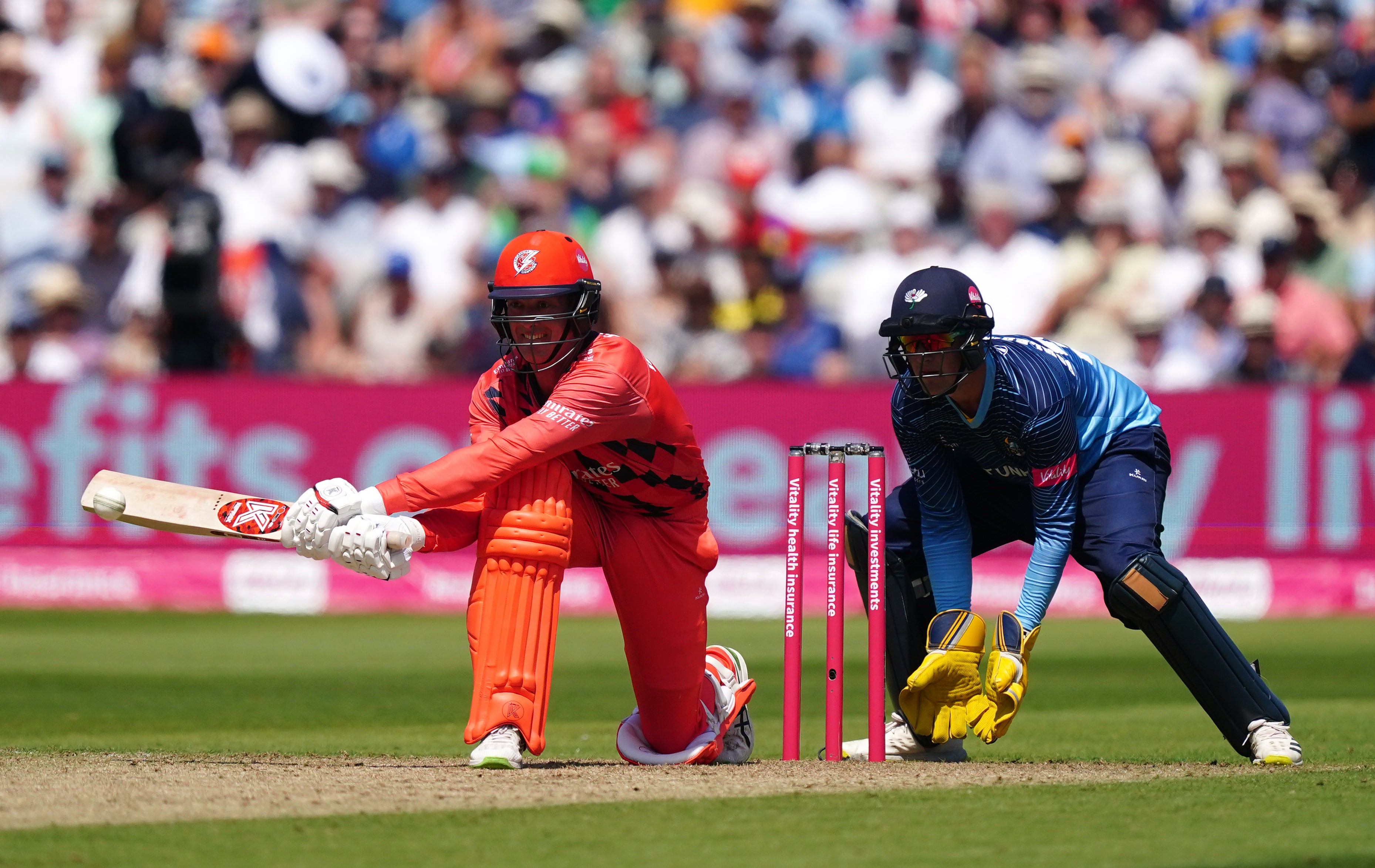 Keaton Jennings helped Lancashire to a comfortable six-wicket win (Mike Egerton/PA)