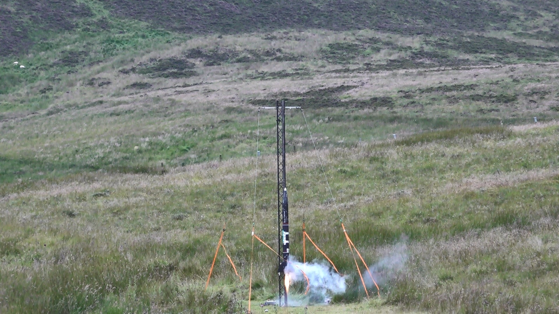 The Nebula rocket launched by the Karman Space programme from Imperial College London (Neil Pooran/PA)