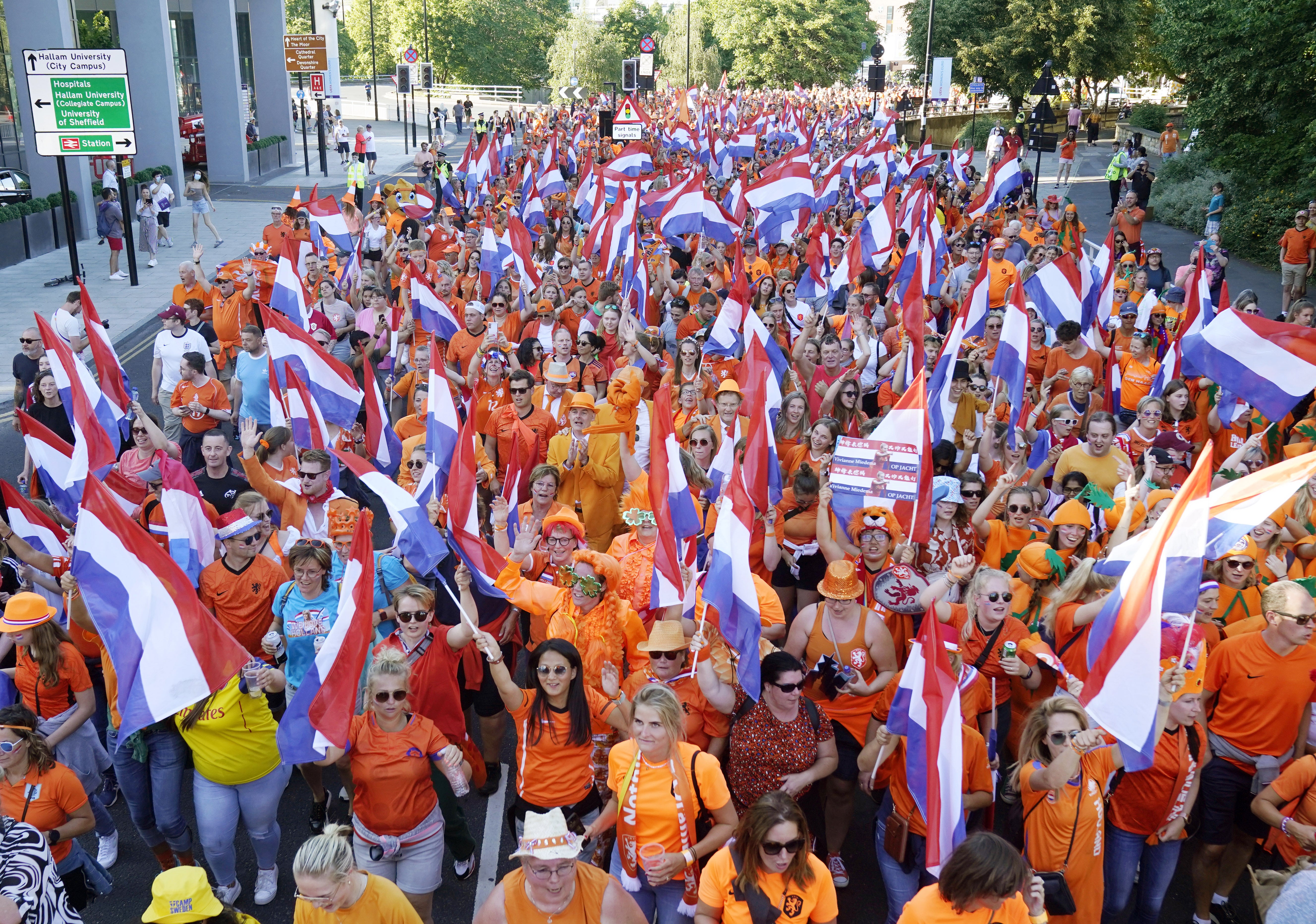 Netherlands fans will hope to see their side clinch a quarter-final place (Danny Lawson/PA).