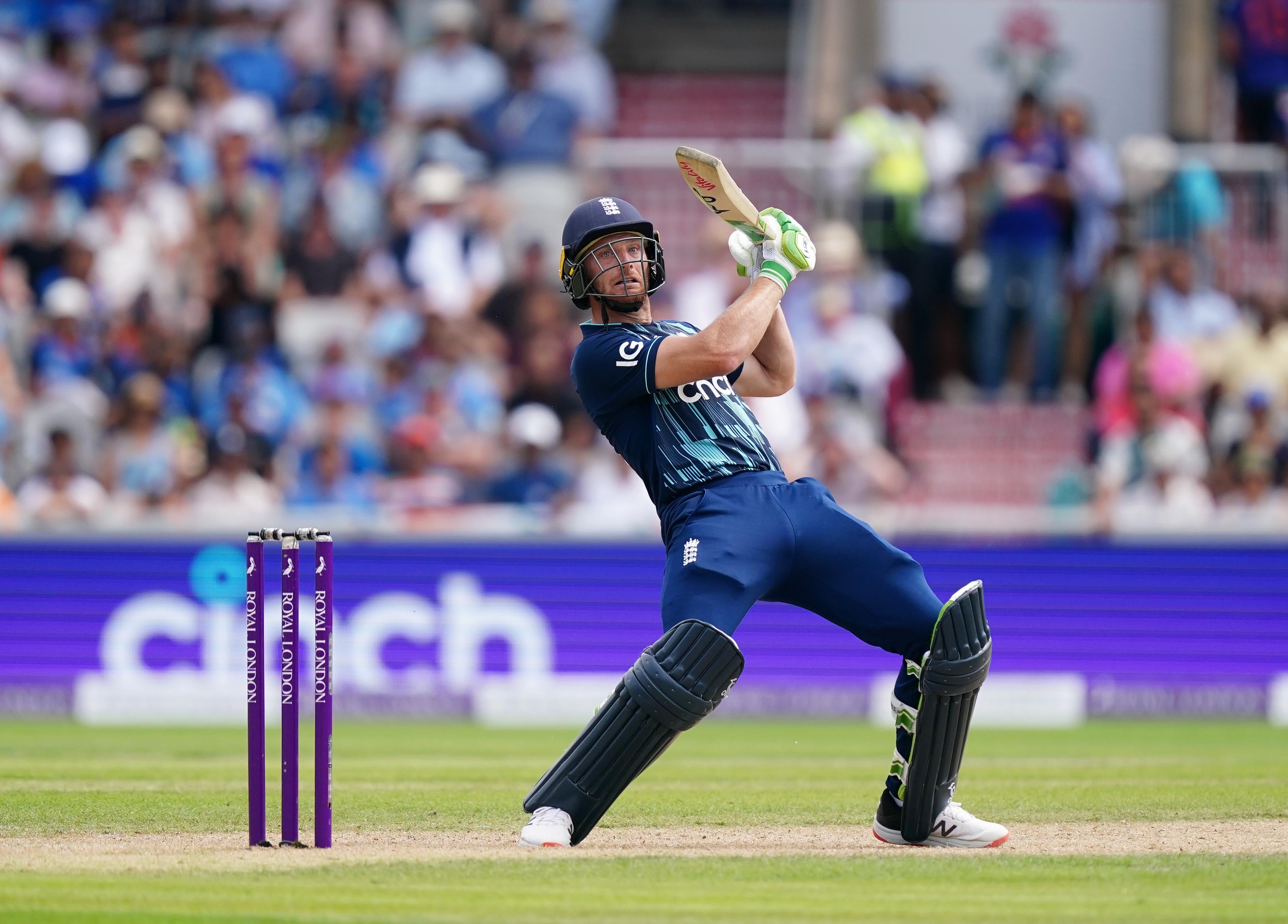 Jos Buttler top-scored for England with 60 off 80 balls