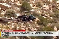 Four killed after sheriff’s helicopter crashes in New Mexico