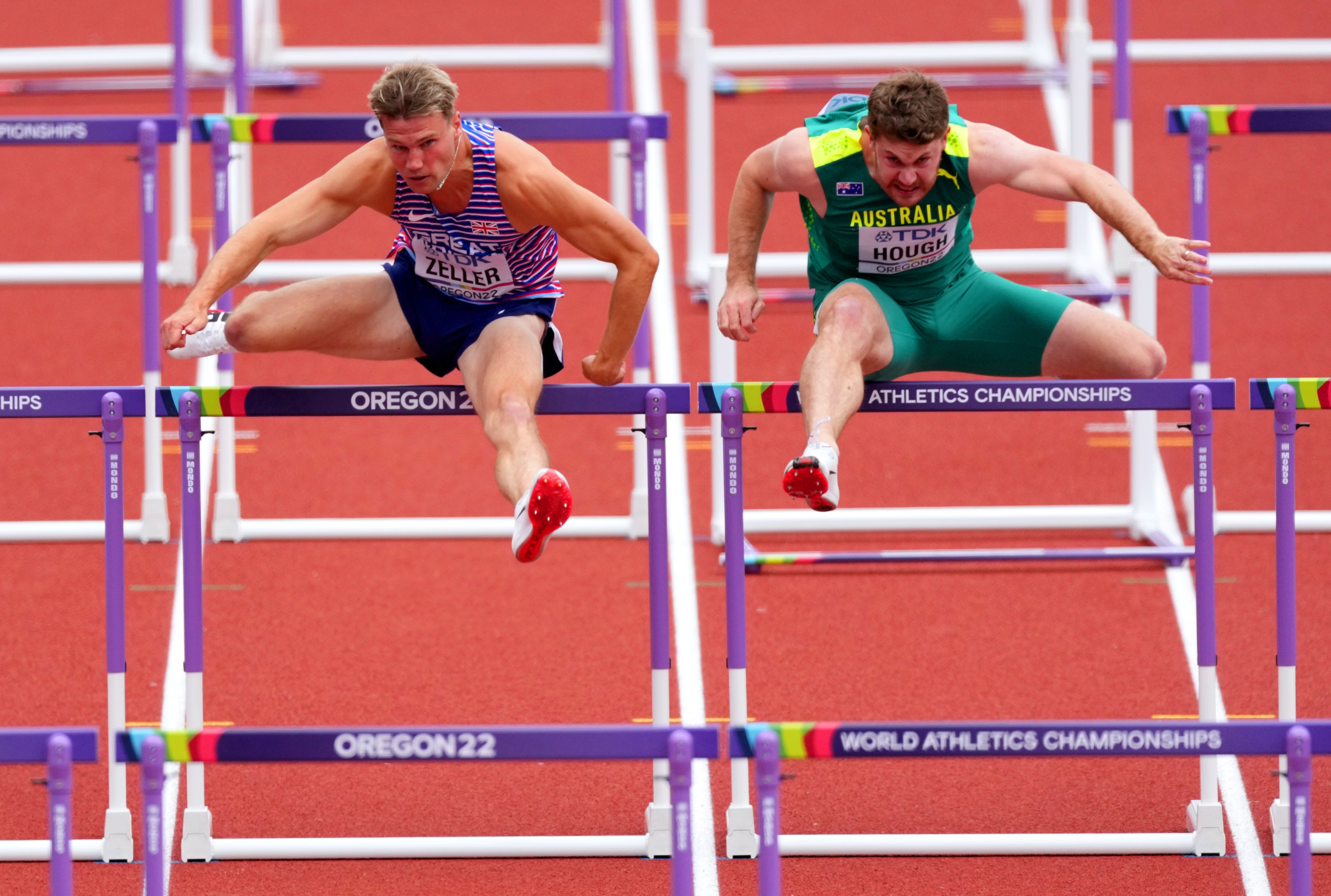 Great Britain’s Zeller reached his first major championship final. (Martin Rickett/PA)