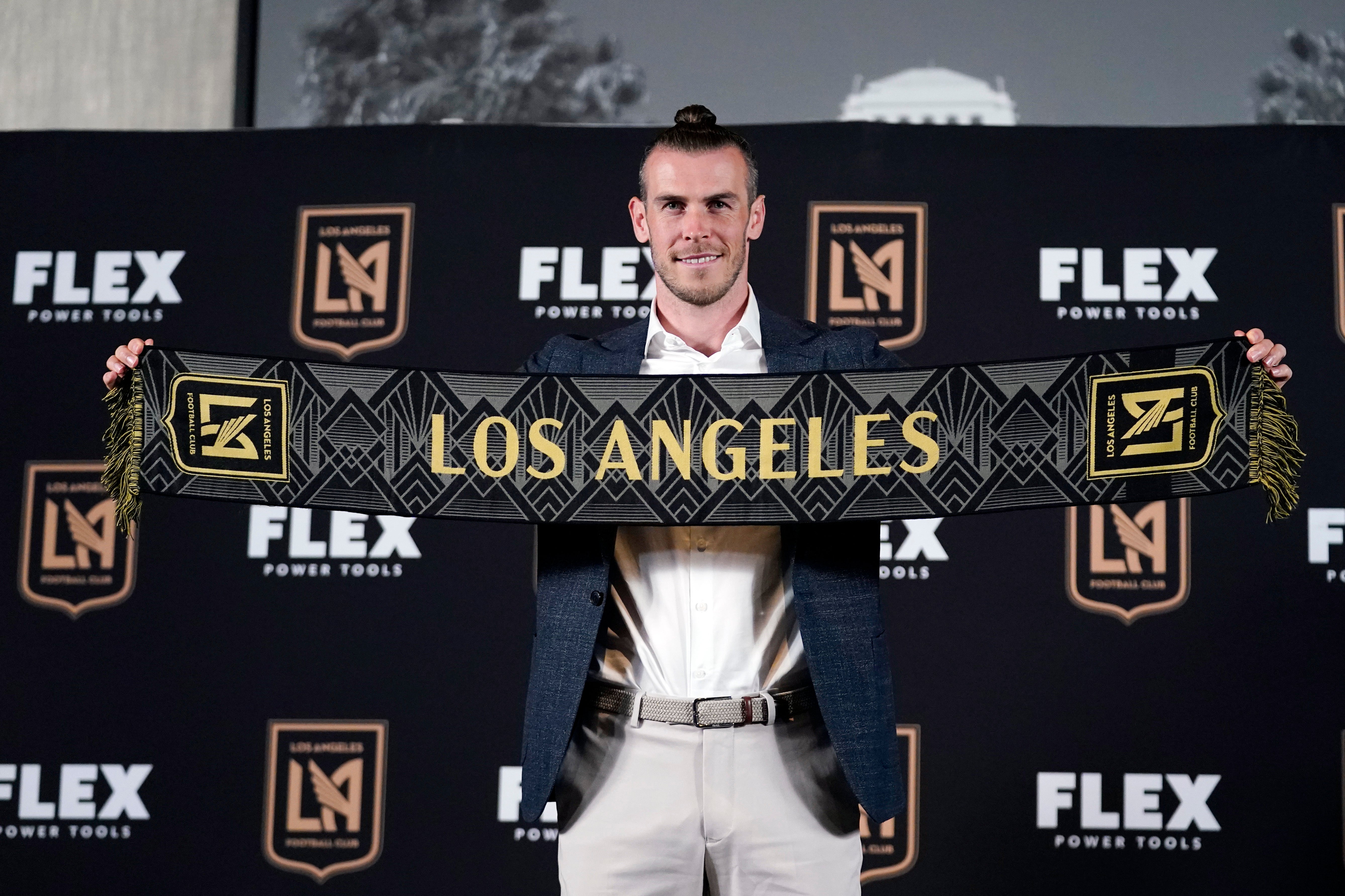 Gareth Bale has debuted for his new Major League team, Los Angeles Football Club, as the side triumphed over Nashville Soccer Club 2-1 (Marcio Jose Sanchez/AP)