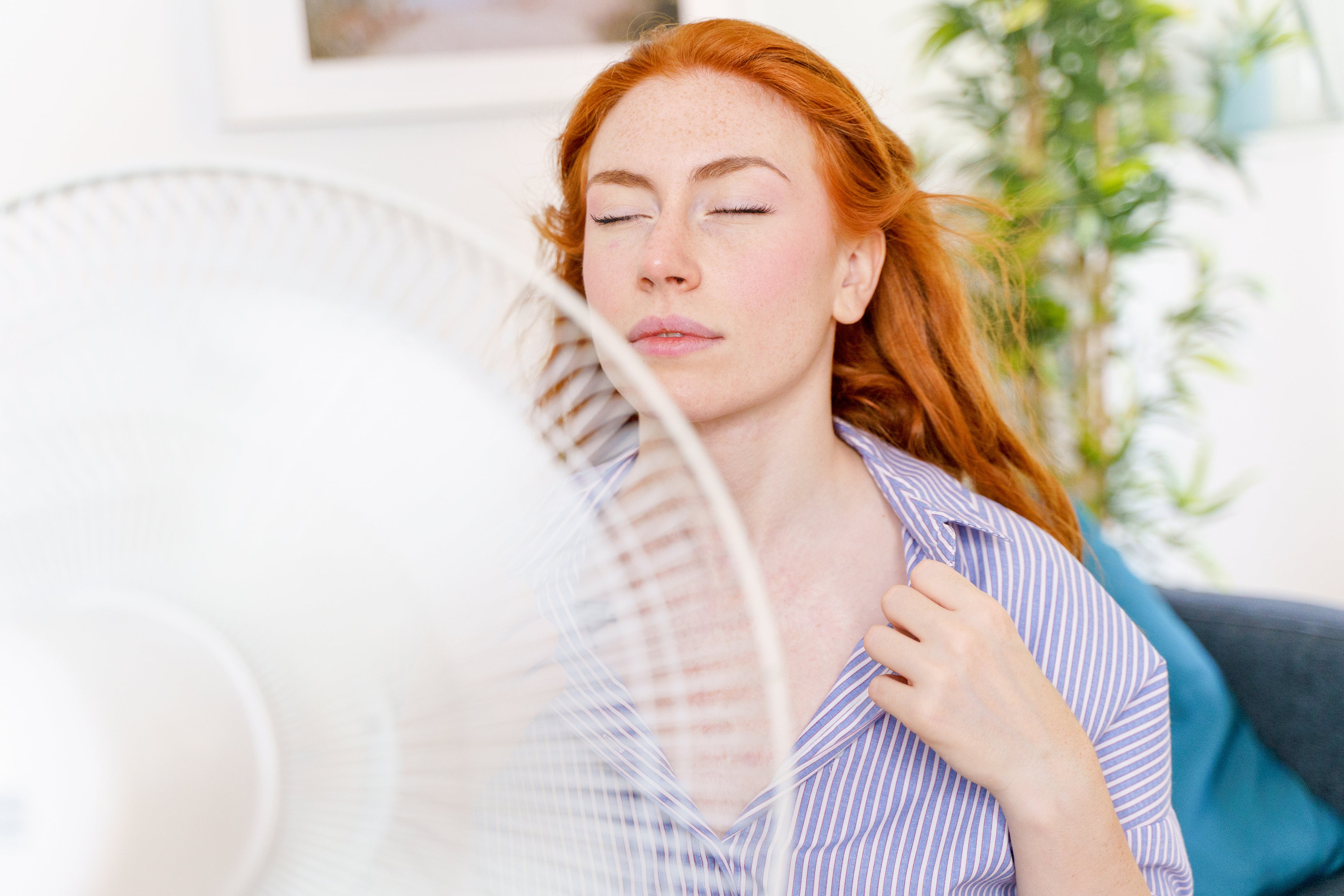 A fan is a good way to keep cool in the heat