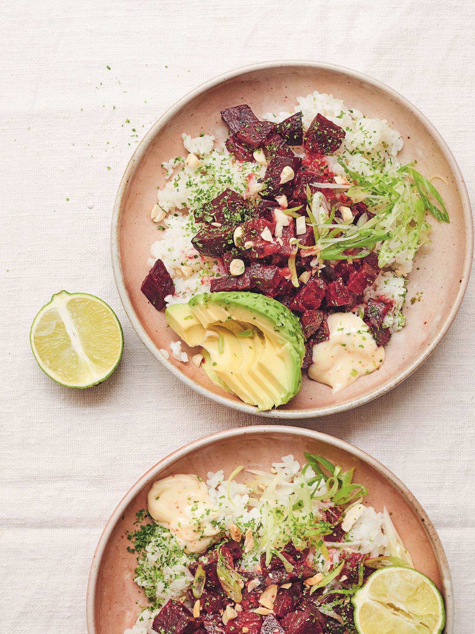 This poke bowl has a long ingredients list, but is easy to assemble