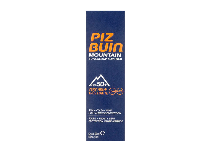 Piz Buin mountain suncream and lipstick