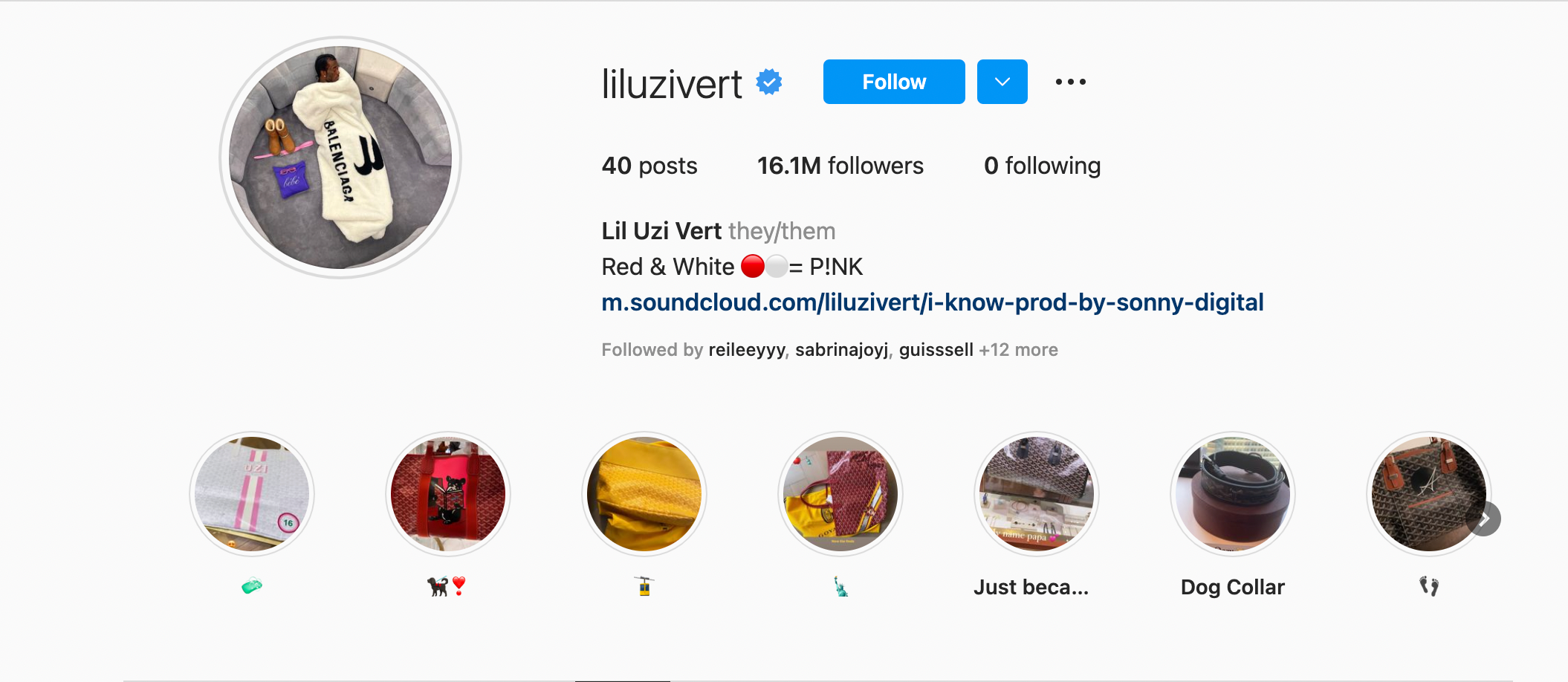 Lil Uzi Vert Instagram