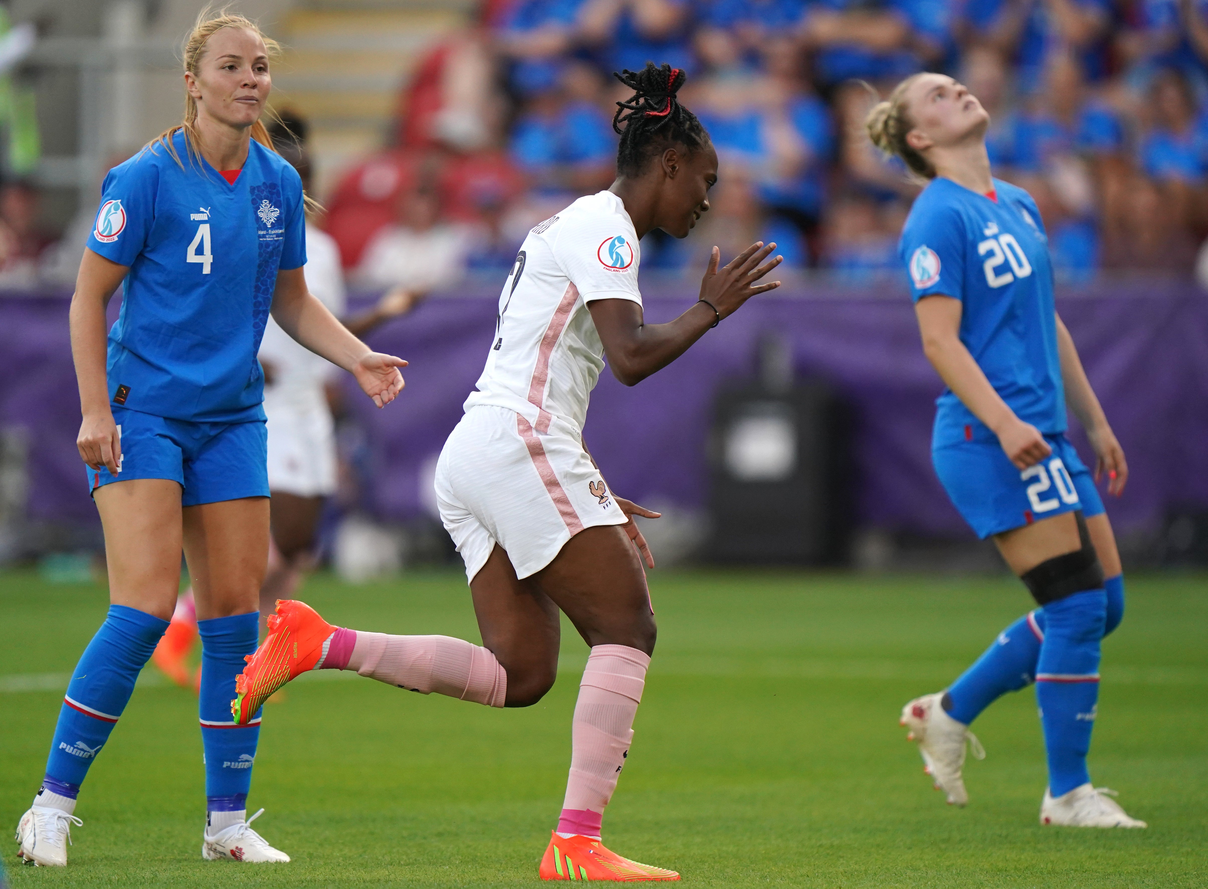 Melvine Malard scored after 44 seconds as France drew with Iceland (Tim Goode/PA)