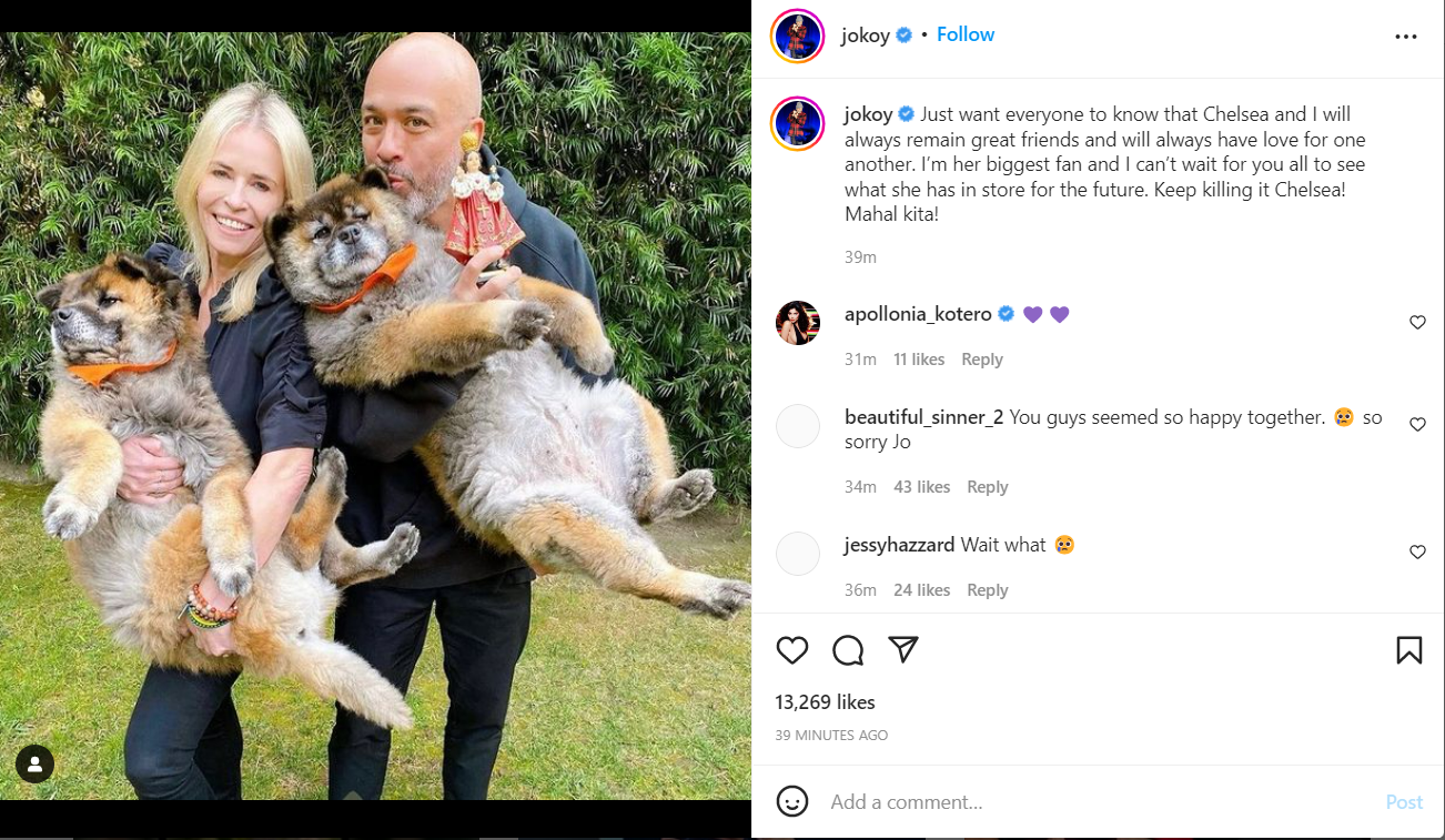 Koy and Handler began dating last summer and made their relationship Instagram-official in September 2021