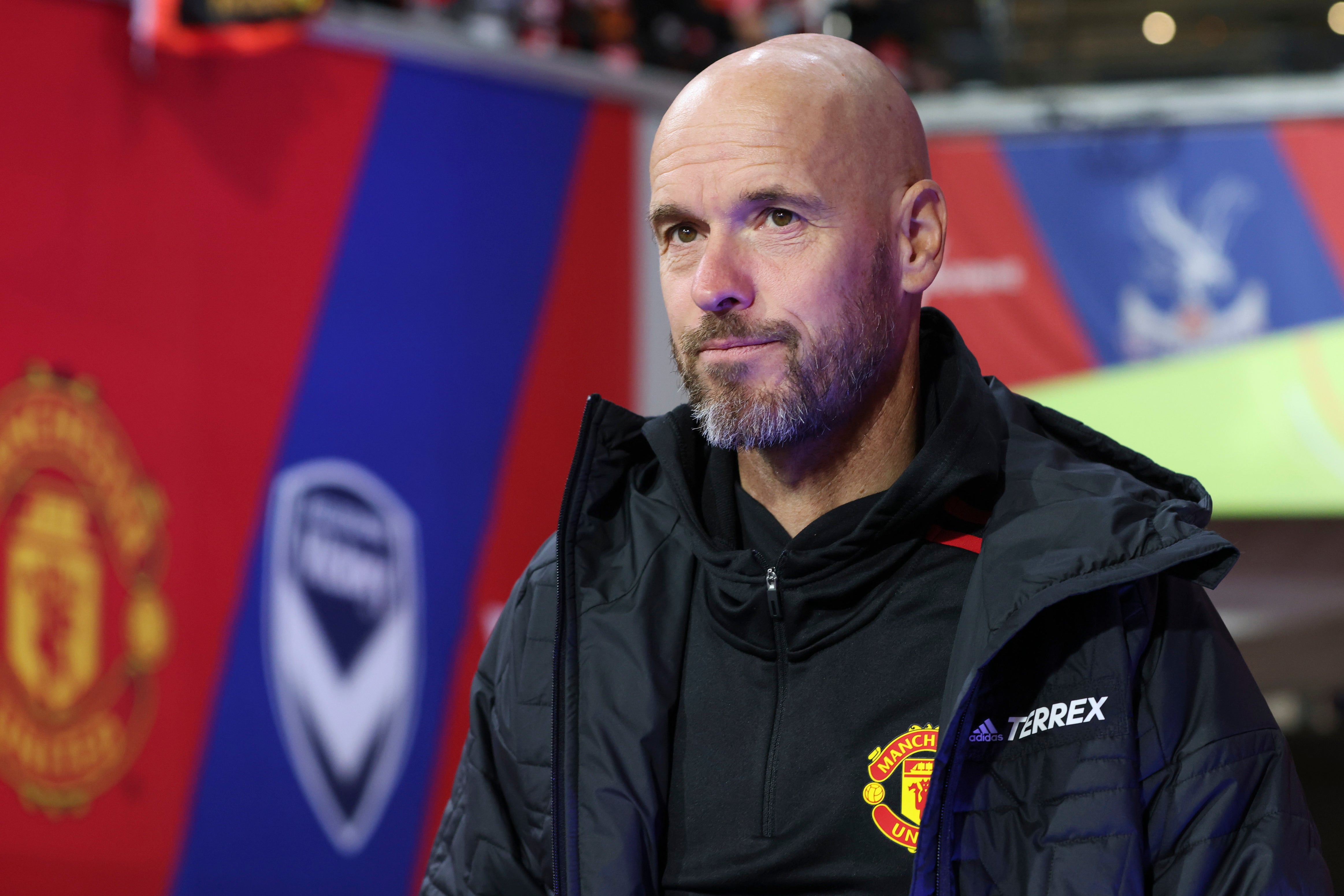 Erik ten Hag walks out on to Melbourne Cricket Ground before kick-off