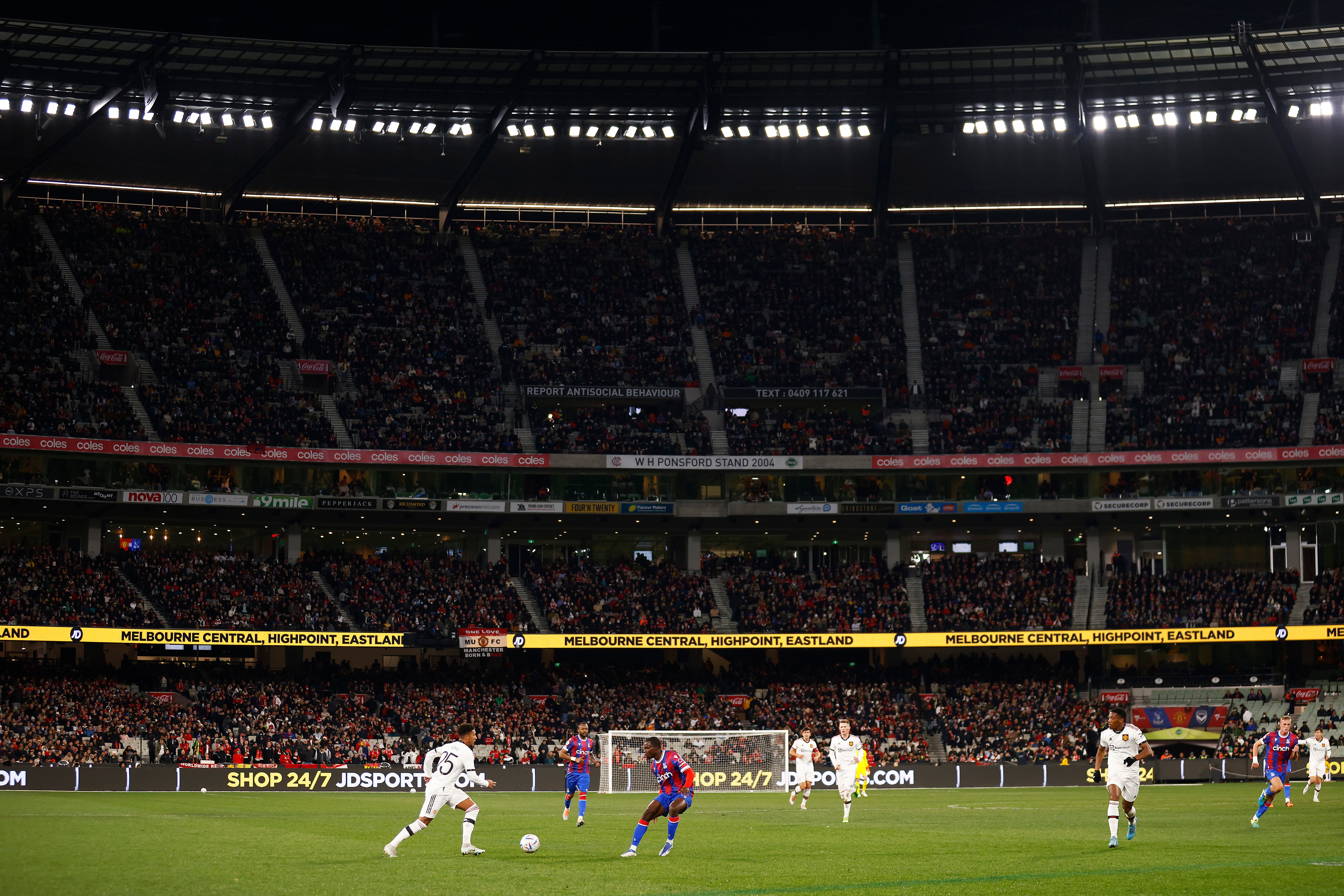 Jadon Sancho on the ball for Manchester United