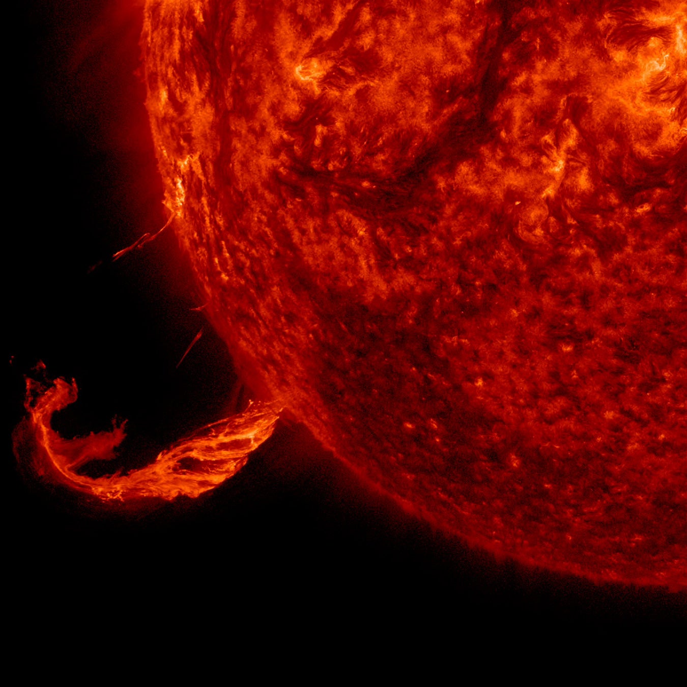 In 2015 the sun blew out a CME along with part of a solar filament over a three-hour period