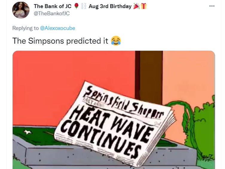 Another of ‘The Simpsons’ heatwave ‘predictions'