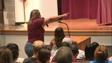 Survivor of Uvalde shooting confronts school board in dress she wore during massacre