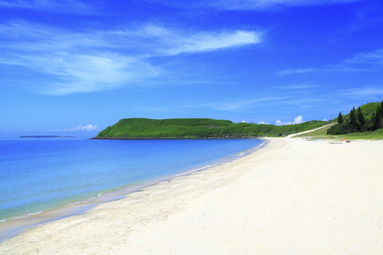 A beach in Taiwan’s Penghu islands