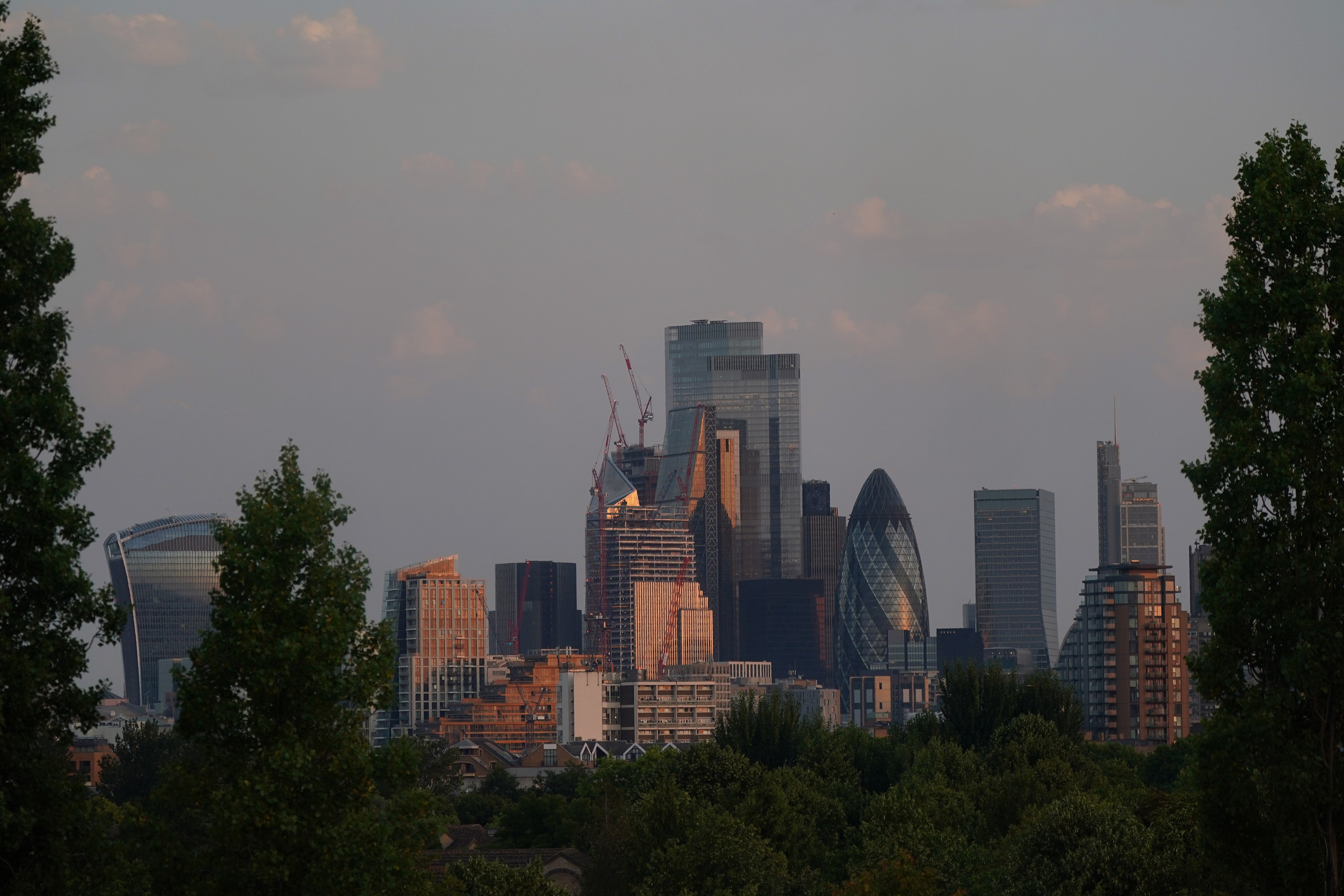 Shares rose in London as the city dealt with a sweltering heat wave. (Yui Mok/PA)