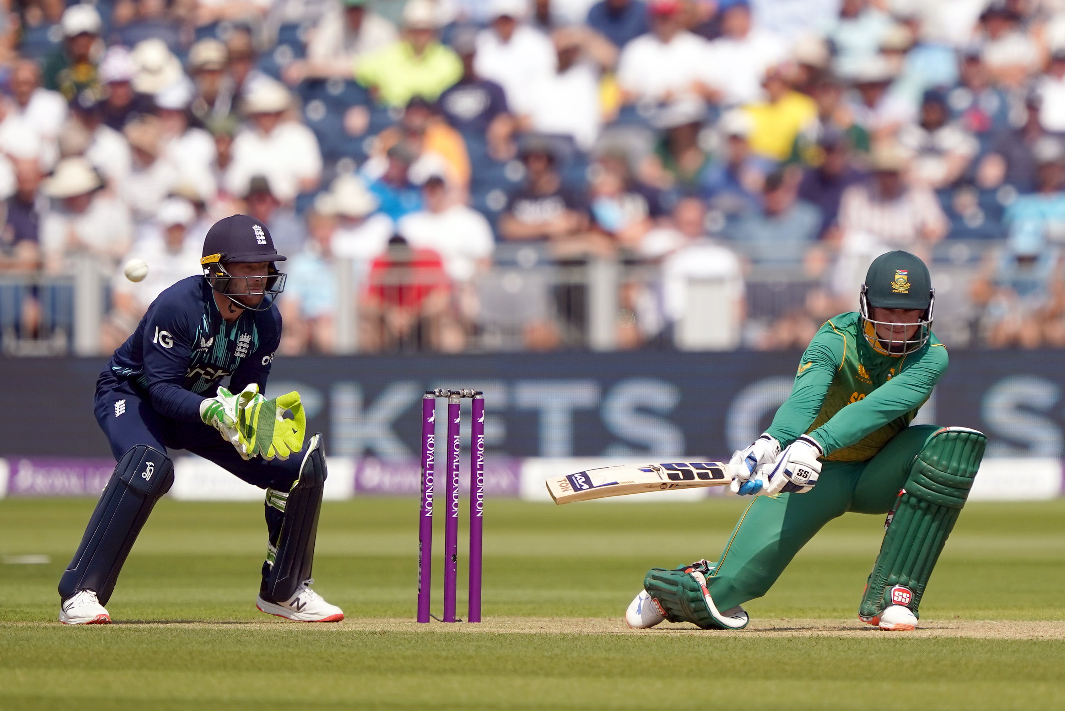 Rassie van der Dussen starred for South Africa (Owen Humphreys/PA)